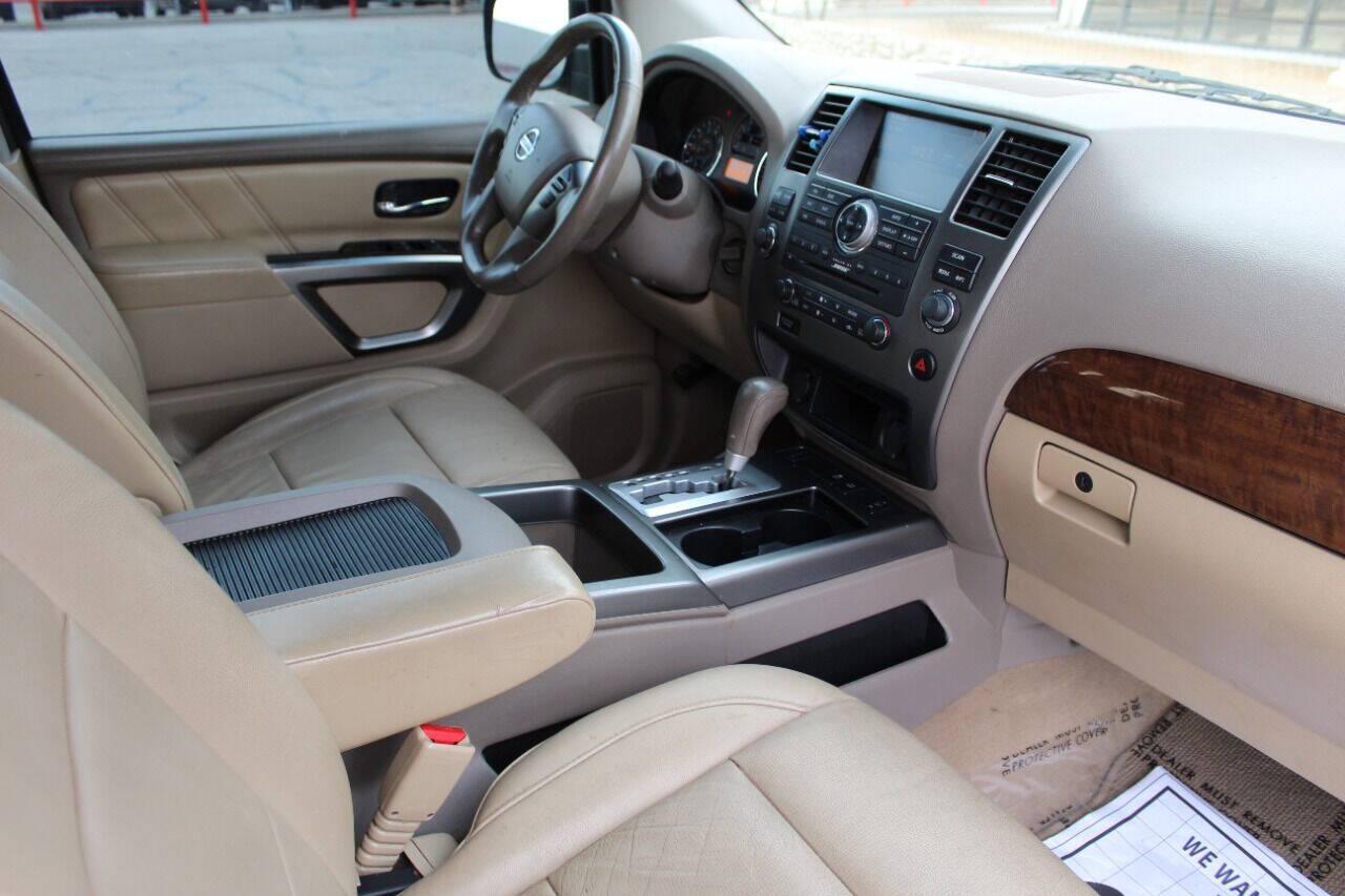 2015 Burgundy Nissan Armada SL 2WD (5N1BA0ND0FN) with an 5.6L V8 5.6L V8 engine, Automatic 5-Speed transmission, located at 4301 NW 39th , Oklahoma City, OK, 73112, (405) 949-5600, 35.512135, -97.598671 - Hablamos espanol. SPEND SMART --- BUY FROM SUPER SPORTS. ALL PRICES, DOWN PAYMENTS, PAYMENTS, AND FINANCE TERMS ARE NEGOTIABLE AT THE TIME OF APPROVAL. WE WILL WORK WITH YOU TO FIT YOUR BUDGET. WE WILL EVEN LOWER AND ADJUST THE NUMBERS TO HELP MAKE THE VEHICLE MORE AFFORDABLE FOR YOU.- Photo#10