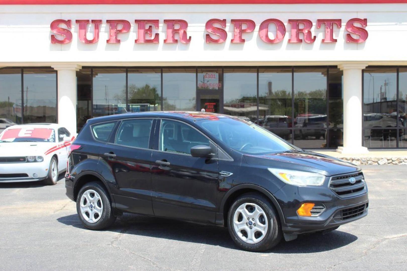 2017 Black Ford Escape S FWD (1FMCU0F73HU) with an 2.5L L4 DOHC 16V engine, 6A transmission, located at 4301 NW 39th , Oklahoma City, OK, 73112, (405) 949-5600, 35.512135, -97.598671 - NO DRIVERS LICENCE NO-FULL COVERAGE INSURANCE-NO CREDIT CHECK. COME ON OVER TO SUPERSPORTS AND TAKE A LOOK AND TEST DRIVE. PLEASE GIVE US A CALL AT (405) 949-5600. NO LICENSIA DE MANEJAR- NO SEGURO DE COBERTURA TOTAL- NO VERIFICACCION DE CREDITO. POR FAVOR VENGAN A SUPERSPORTS, - Photo#0