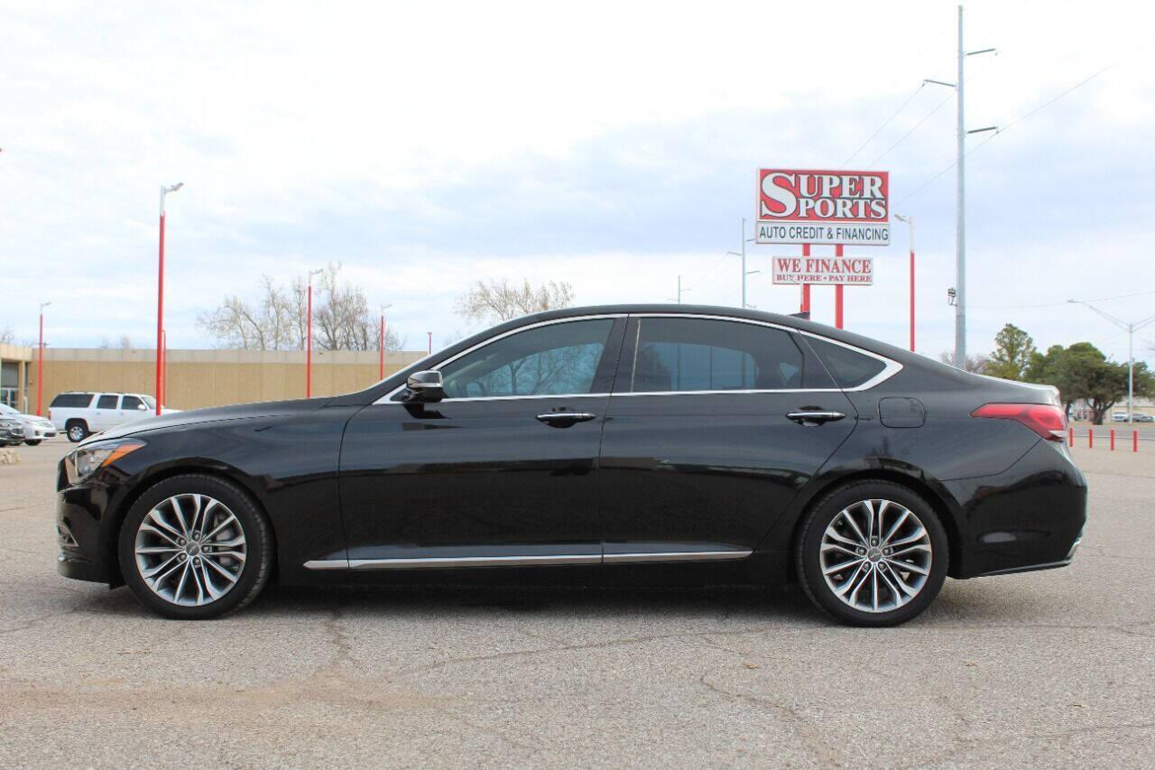 2015 Black Hyundai Genesis 3.8L (KMHGN4JE4FU) with an 3.8L V6 3.8L V6 engine, Automatic 8-Speed transmission, located at 4301 NW 39th , Oklahoma City, OK, 73112, (405) 949-5600, 35.512135, -97.598671 - NO DRIVERS LICENCE NO-FULL COVERAGE INSURANCE-NO CREDIT CHECK. COME ON OVER TO SUPERSPORTS AND TAKE A LOOK AND TEST DRIVE PLEASE GIVE US A CALL AT (405) 949-5600. NO LICENSIA DE MANEJAR- NO SEGURO DE COBERTURA TOTAL- NO VERIFICACCION DE CREDITO. POR FAVOR VENGAN A SUPERSPORTS, ECHE UN VIS - Photo#5