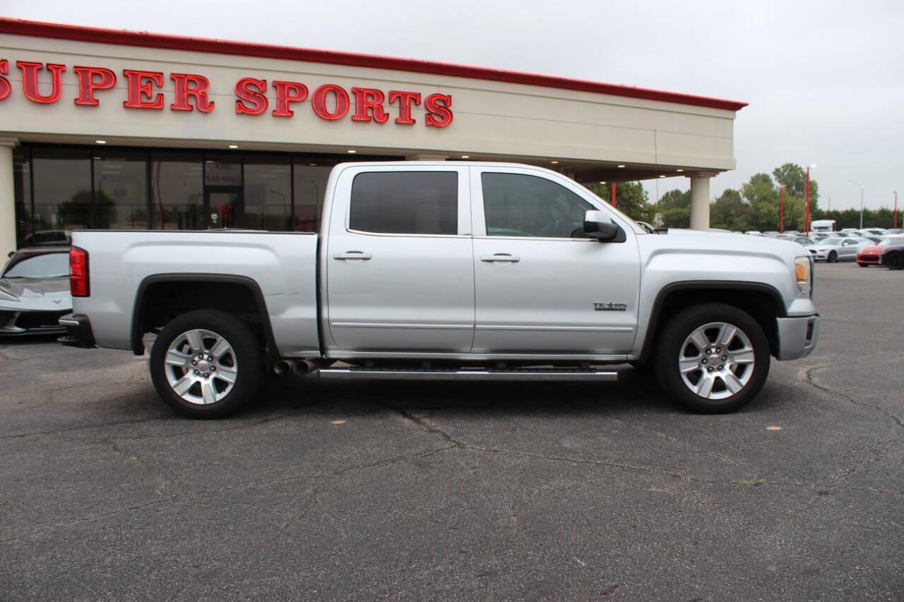2015 Silver GMC Sierra 1500 SLE Crew Cab Long Box 2WD (3GTP1UEC7FG) with an 5.3L V8 OHV 16V engine, 6-Speed Automatic transmission, located at 4301 NW 39th , Oklahoma City, OK, 73112, (405) 949-5600, 35.512135, -97.598671 - Photo#1