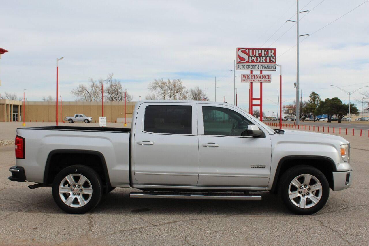 2015 Silver GMC Sierra 1500 SLE Crew Cab Long Box 2WD (3GTP1UEC7FG) with an 5.3L V8 OHV 16V engine, 6-Speed Automatic transmission, located at 4301 NW 39th , Oklahoma City, OK, 73112, (405) 949-5600, 35.512135, -97.598671 - Photo#9