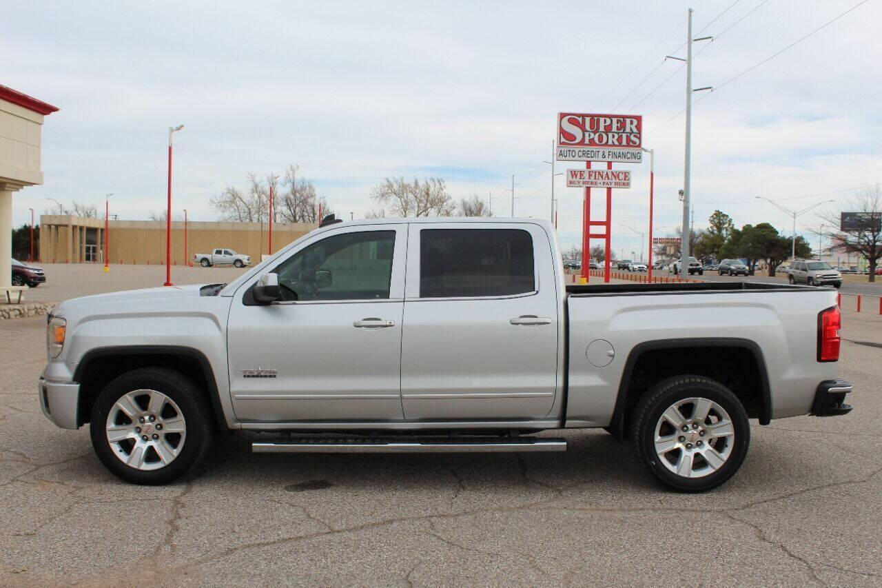 2015 Silver GMC Sierra 1500 SLE Crew Cab Long Box 2WD (3GTP1UEC7FG) with an 5.3L V8 OHV 16V engine, 6-Speed Automatic transmission, located at 4301 NW 39th , Oklahoma City, OK, 73112, (405) 949-5600, 35.512135, -97.598671 - Photo#12