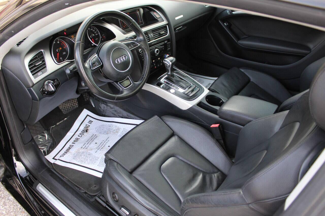 2014 Black Audi A5 Coupe 2.0T quattro Tiptronic (WAULFAFR0EA) with an 2.0L I4 Turbocharger 2.0L I4 engine, Automatic 8-Speed transmission, located at 4301 NW 39th , Oklahoma City, OK, 73112, (405) 949-5600, 35.512135, -97.598671 - NO DRIVERS LICENCE NO-FULL COVERAGE INSURANCE-NO CREDIT CHECK. COME ON OVER TO SUPERSPORTS AND TAKE A LOOK AND TEST DRIVE PLEASE GIVE US A CALL AT (405) 949-5600. NO LICENSIA DE MANEJAR- NO SEGURO DE COBERTURA TOTAL- NO VERIFICACCION DE CREDITO. POR FAVOR VENGAN A SUPERSPORTS, ECHE UN VIS - Photo#14