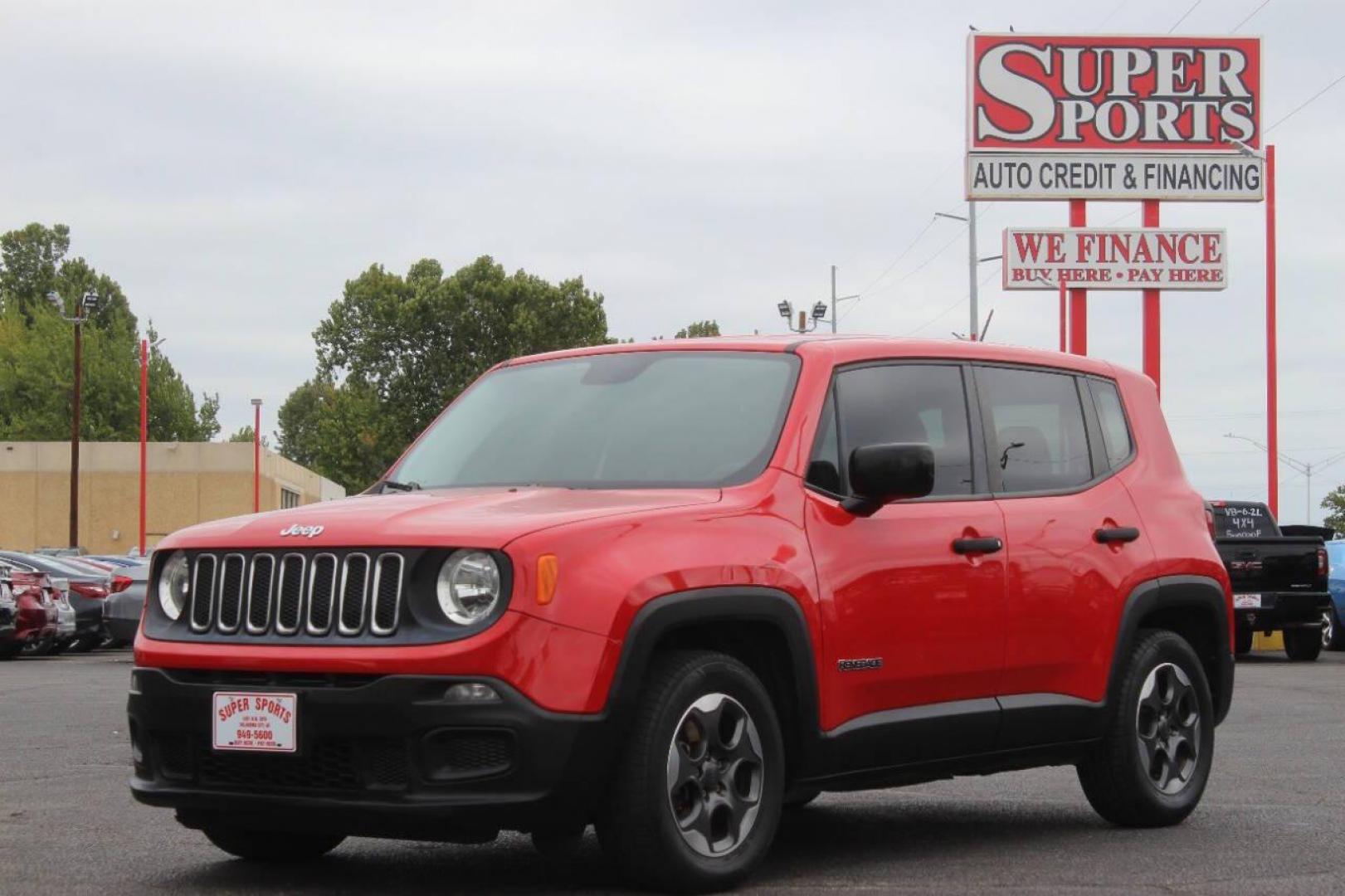 2015 Red Jeep Renegade Sport FWD (ZACCJAAT0FP) with an 2.4L L4 engine, 6-Speed Manual transmission, located at 4301 NW 39th , Oklahoma City, OK, 73112, (405) 949-5600, 35.512135, -97.598671 - NO DRIVERS LICENCE NO-FULL COVERAGE INSURANCE-NO CREDIT CHECK. COME ON OVER TO SUPERSPORTS AND TAKE A LOOK AND TEST DRIVE. PLEASE GIVE US A CALL AT (405) 949-5600. NO LICENSIA DE MANEJAR- NO SEGURO DE COBERTURA TOTAL- NO VERIFICACCION DE CREDITO. POR FAVOR VENGAN A SUPERSPORTS, ECHE UN - Photo#7