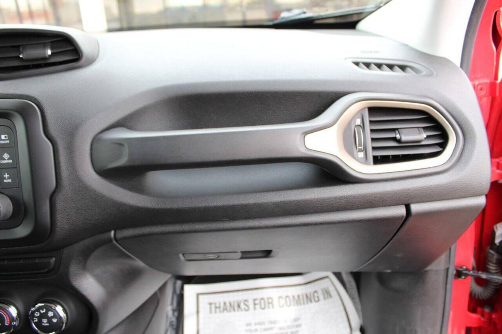 2015 Red Jeep Renegade Sport FWD (ZACCJAAT0FP) with an 2.4L L4 engine, 6-Speed Manual transmission, located at 4301 NW 39th , Oklahoma City, OK, 73112, (405) 949-5600, 35.512135, -97.598671 - NO DRIVERS LICENCE NO-FULL COVERAGE INSURANCE-NO CREDIT CHECK. COME ON OVER TO SUPERSPORTS AND TAKE A LOOK AND TEST DRIVE. PLEASE GIVE US A CALL AT (405) 949-5600. NO LICENSIA DE MANEJAR- NO SEGURO DE COBERTURA TOTAL- NO VERIFICACCION DE CREDITO. POR FAVOR VENGAN A SUPERSPORTS, ECHE UN - Photo#29