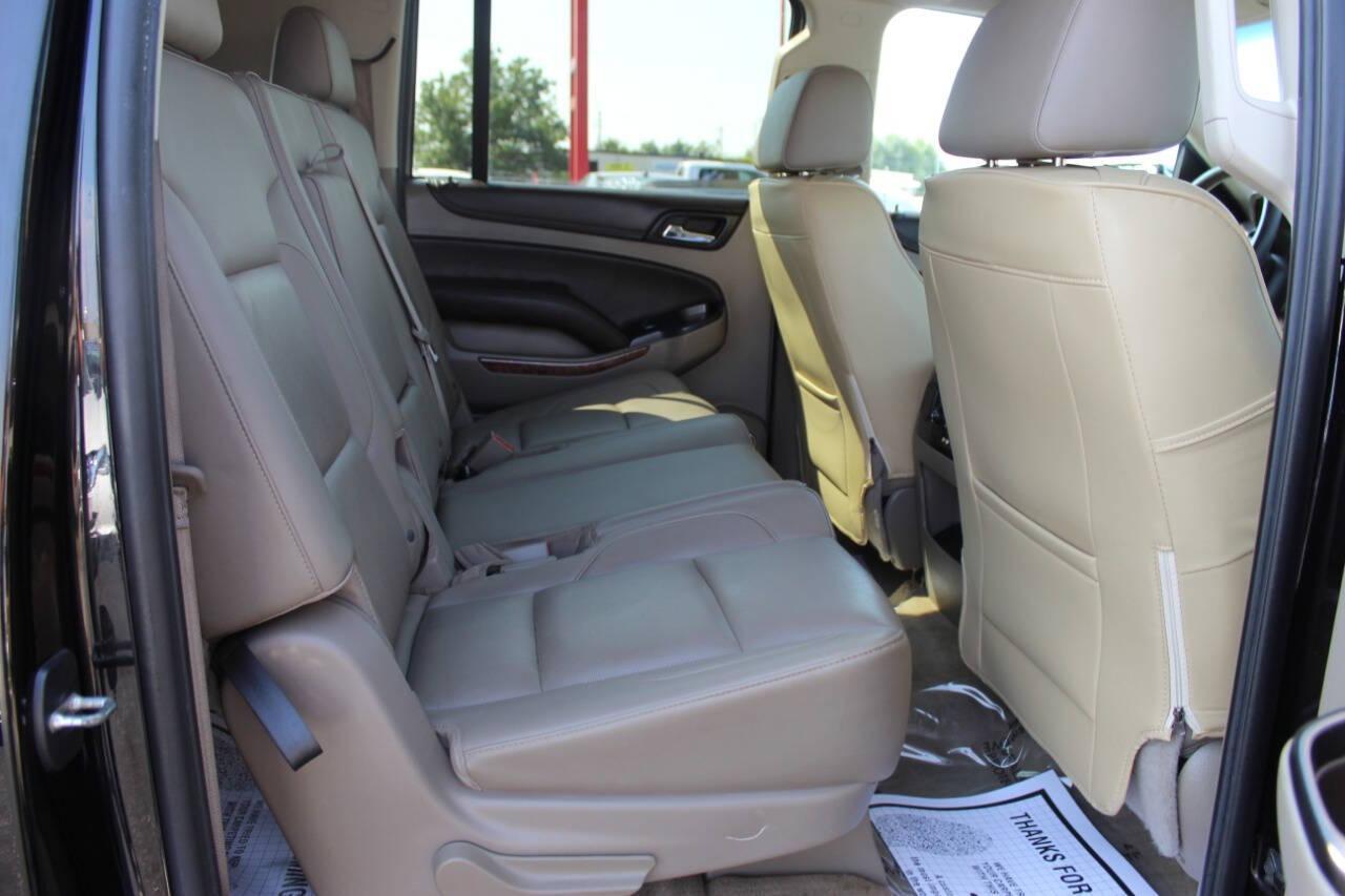 2015 Black Chevrolet Suburban LTZ 1500 4WD (1GNSKKKC3FR) with an 5.3L V8 OHV 16V engine, 6-Speed Automatic transmission, located at 4301 NW 39th , Oklahoma City, OK, 73112, (405) 949-5600, 35.512135, -97.598671 - Photo#10