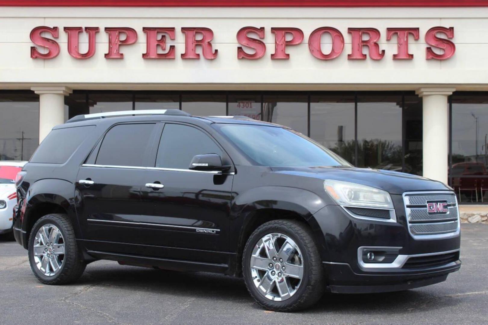 2016 Black GMC Acadia Denali FWD (1GKKRTKD8GJ) with an 3.6L V6 DOHC 24V engine, 6-Speed Automatic transmission, located at 4301 NW 39th , Oklahoma City, OK, 73112, (405) 949-5600, 35.512135, -97.598671 - NO DRIVERS LICENCE NO-FULL COVERAGE INSURANCE-NO CREDIT CHECK. COME ON OVER TO SUPERSPORTS AND TAKE A LOOK AND TEST DRIVE. PLEASE GIVE US A CALL AT (405) 949-5600. NO LICENSIA DE MANEJAR- NO SEGURO DE COBERTURA TOTAL- NO VERIFICACCION DE CREDITO. POR FAVOR VENGAN A SUPERSPORTS, ECHE UN - Photo#2