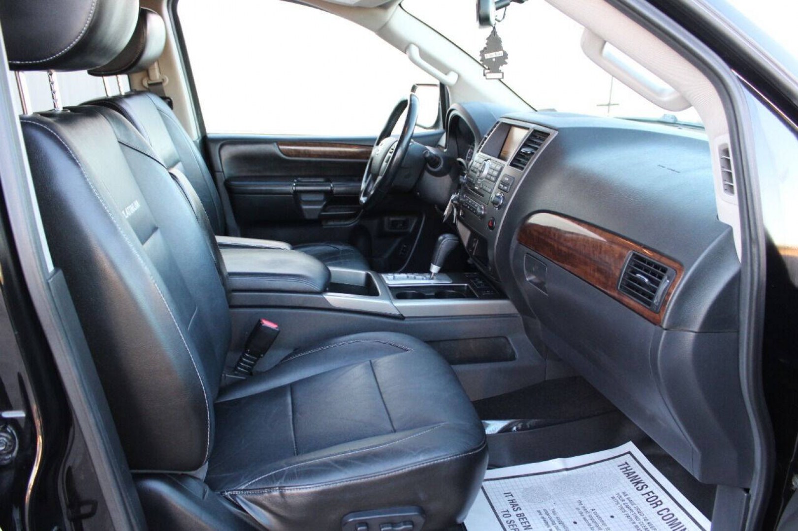 2013 Black Nissan Armada Platinum 4WD (5N1AA0NEXDN) with an 5.6L V8 5.6L V8 engine, Automatic 5-Speed transmission, located at 4301 NW 39th , Oklahoma City, OK, 73112, (405) 949-5600, 35.512135, -97.598671- Photo#11