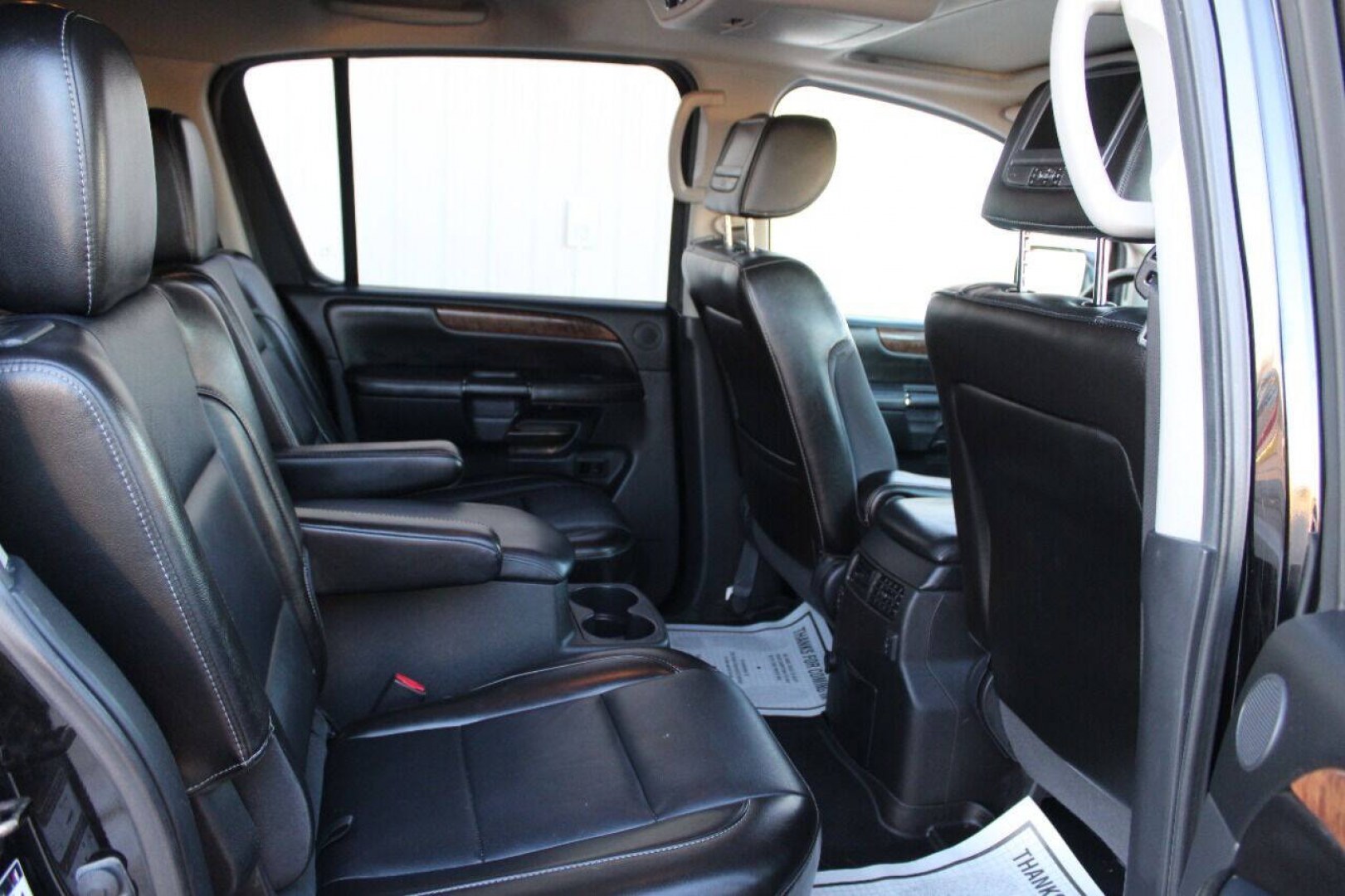 2013 Black Nissan Armada Platinum 4WD (5N1AA0NEXDN) with an 5.6L V8 5.6L V8 engine, Automatic 5-Speed transmission, located at 4301 NW 39th , Oklahoma City, OK, 73112, (405) 949-5600, 35.512135, -97.598671- Photo#14