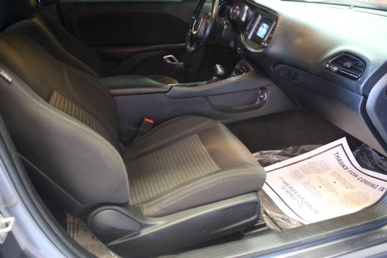 2015 Gray Dodge Challenger SXT (2C3CDZAG8FH) with an 3.6L V6 DOHC 24V engine, 5-Speed Automatic transmission, located at 4301 NW 39th , Oklahoma City, OK, 73112, (405) 949-5600, 35.512135, -97.598671 - NO DRIVERS LICENCE NO-FULL COVERAGE INSURANCE-NO CREDIT CHECK. COME ON OVER TO SUPERSPORTS AND TAKE A LOOK AND TEST DRIVE. PLEASE GIVE US A CALL AT (405) 949-5600. NO LICENSIA DE MANEJAR- NO SEGURO DE COBERTURA TOTAL- NO VERIFICACCION DE CREDITO. POR FAVOR VENGAN A SUPERSPORTS, ECHE UN - Photo#7