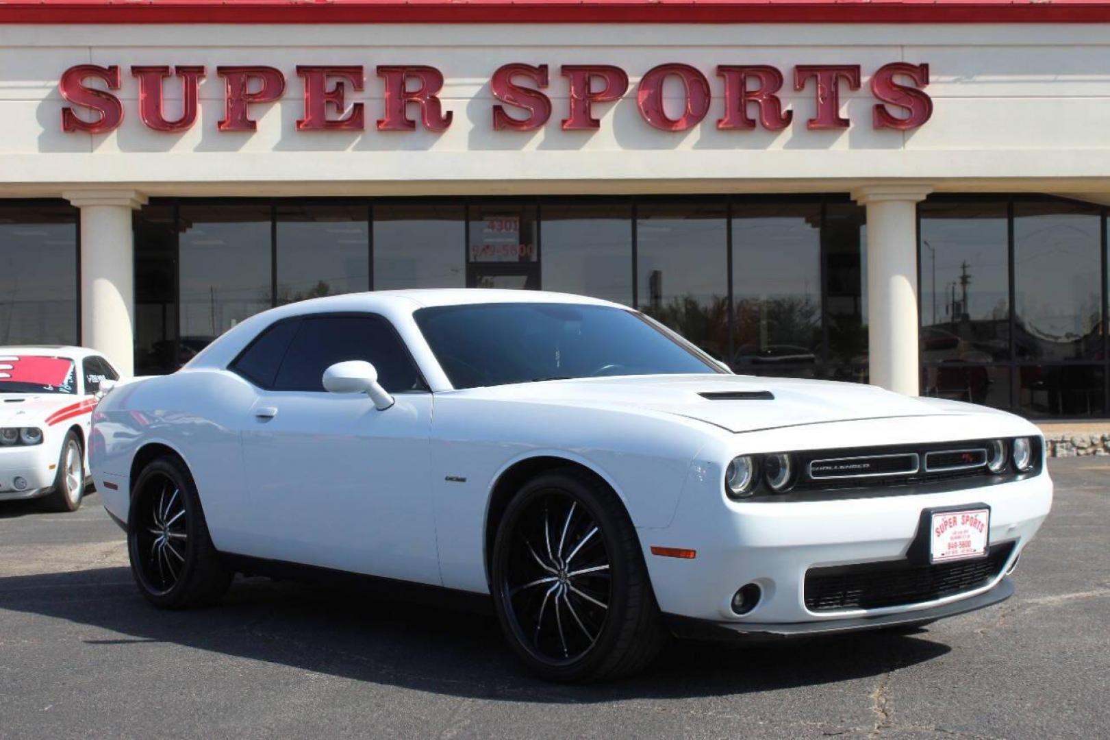 2017 White Dodge Challenger R/T Plus (2C3CDZBTXHH) with an 5.7L V8 OHV 16V engine, Automatic 8-Speed transmission, located at 4301 NW 39th , Oklahoma City, OK, 73112, (405) 949-5600, 35.512135, -97.598671 - NO DRIVERS LICENCE NO-FULL COVERAGE INSURANCE-NO CREDIT CHECK. COME ON OVER TO SUPERSPORTS AND TAKE A LOOK AND TEST DRIVE. PLEASE GIVE US A CALL AT (405) 949-5600. NO LICENSIA DE MANEJAR- NO SEGURO DE COBERTURA TOTAL- NO VERIFICACCION DE CREDITO. POR FAVOR VENGAN A SUPERSPORTS, ECHE U - Photo#2