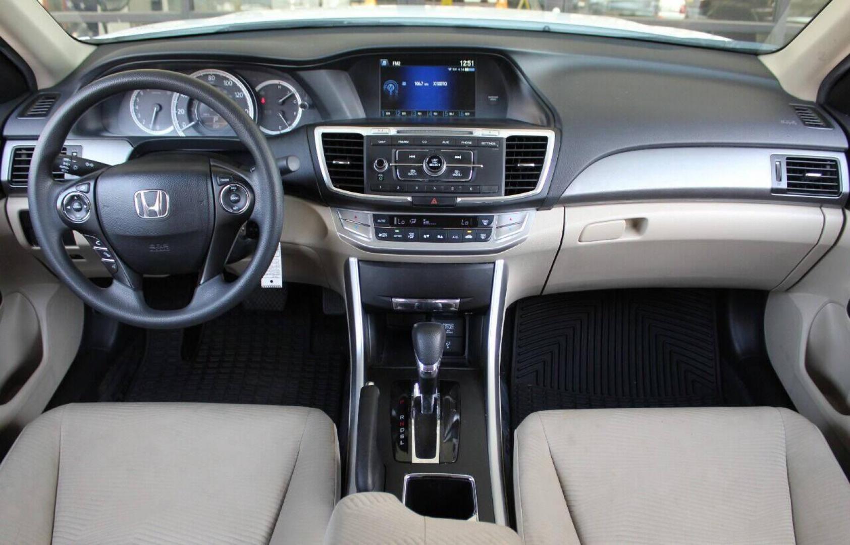 2015 White Honda Accord LX Sedan CVT (1HGCR2F33FA) with an 2.4L L4 DOHC 16V engine, Continuously Variable Transmission transmission, located at 4301 NW 39th , Oklahoma City, OK, 73112, (405) 949-5600, 35.512135, -97.598671 - Photo#36
