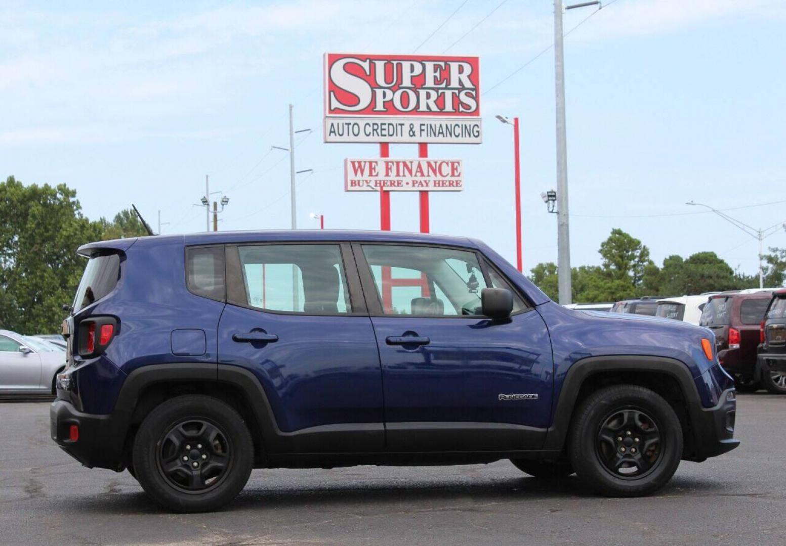 2016 Blue Jeep Renegade Sport FWD (ZACCJAAT3GP) with an 2.4L L4 DOHC 16V engine, 6M transmission, located at 4301 NW 39th , Oklahoma City, OK, 73112, (405) 949-5600, 35.512135, -97.598671 - NO DRIVERS LICENCE NO-FULL COVERAGE INSURANCE-NO CREDIT CHECK. COME ON OVER TO SUPERSPORTS AND TAKE A LOOK AND TEST DRIVE. PLEASE GIVE US A CALL AT (405) 949-5600. NO LICENSIA DE MANEJAR- NO SEGURO DE COBERTURA TOTAL- NO VERIFICACCION DE CREDITO. POR FAVOR VENGAN A SUPERSPORTS, ECHE UN - Photo#4