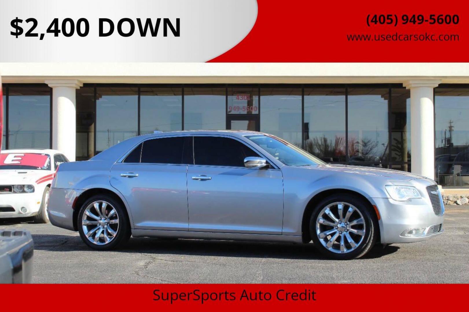 2017 Silver Chrysler 300 C RWD (2C3CCAEG1HH) with an 3.6L V6 SOHC 24V engine, 8A transmission, located at 4301 NW 39th , Oklahoma City, OK, 73112, (405) 949-5600, 35.512135, -97.598671 - NO DRIVERS LICENCE NO-FULL COVERAGE INSURANCE-NO CREDIT CHECK. COME ON OVER TO SUPERSPORTS AND TAKE A LOOK AND TEST DRIVE. PLEASE GIVE US A CALL AT (405) 949-5600. NO LICENSIA DE MANEJAR- NO SEGURO DE COBERTURA TOTAL- NO VERIFICACCION DE CREDITO. POR FAVOR VENGAN A SUPERSPORTS, ECHE UN - Photo#0