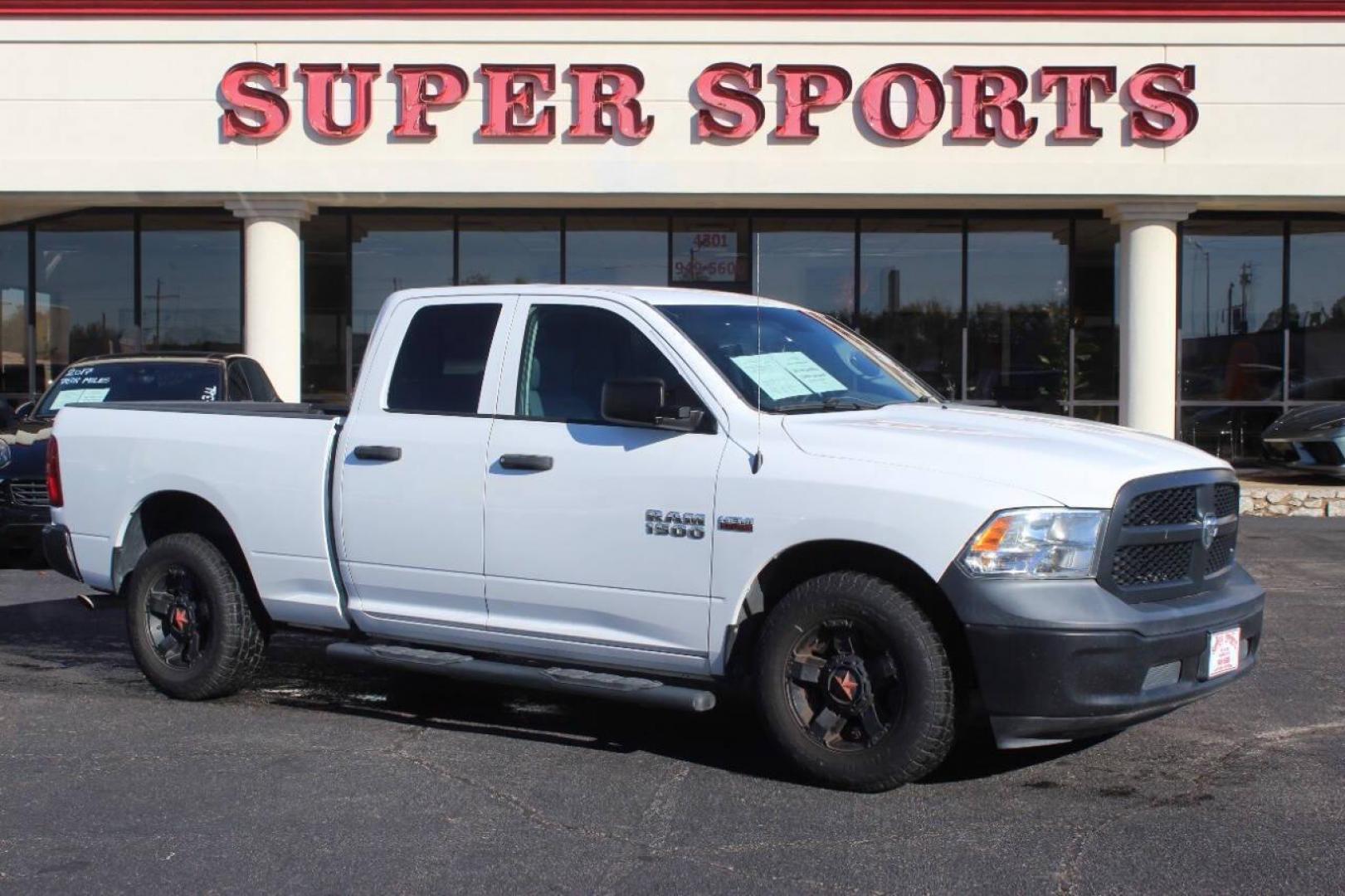 2017 White RAM 1500 Tradesman Quad Cab 2WD (1C6RR6FT3HS) with an 5.7L V8 OHV 16V engine, 8A transmission, located at 4301 NW 39th , Oklahoma City, OK, 73112, (405) 949-5600, 35.512135, -97.598671 - NO DRIVERS LICENSE - NO FULL COVERAGE INSURANCE - NO CREDIT CHECK. COME ON OVER TO SUPERSPORTS AND TAKE A LOOK AND TEST DRIVE. PLEASE GIVE US A CALL AT (405) 949-5600. NO LICENCIA DE MANEJAR - NO SEGURO DE COBERTURA TOTAL - NO VERIFICACION DE CREDITO. POR FAVOR VENGAN A SUPERSPORTS, ECH - Photo#1