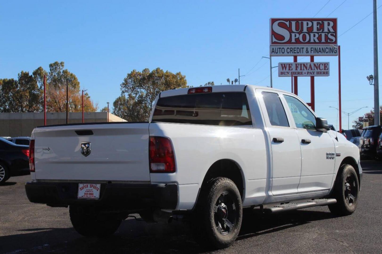 2017 White RAM 1500 Tradesman Quad Cab 2WD (1C6RR6FT3HS) with an 5.7L V8 OHV 16V engine, 8A transmission, located at 4301 NW 39th , Oklahoma City, OK, 73112, (405) 949-5600, 35.512135, -97.598671 - NO DRIVERS LICENSE - NO FULL COVERAGE INSURANCE - NO CREDIT CHECK. COME ON OVER TO SUPERSPORTS AND TAKE A LOOK AND TEST DRIVE. PLEASE GIVE US A CALL AT (405) 949-5600. NO LICENCIA DE MANEJAR - NO SEGURO DE COBERTURA TOTAL - NO VERIFICACION DE CREDITO. POR FAVOR VENGAN A SUPERSPORTS, ECH - Photo#3