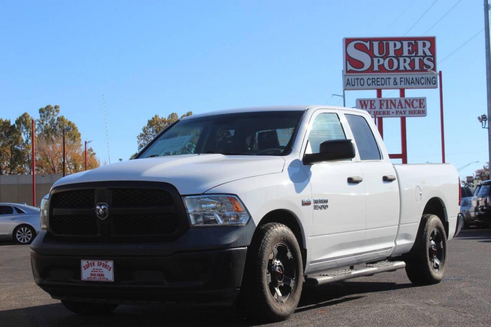 2017 White RAM 1500 Tradesman Quad Cab 2WD (1C6RR6FT3HS) with an 5.7L V8 OHV 16V engine, 8A transmission, located at 4301 NW 39th , Oklahoma City, OK, 73112, (405) 949-5600, 35.512135, -97.598671 - NO DRIVERS LICENSE - NO FULL COVERAGE INSURANCE - NO CREDIT CHECK. COME ON OVER TO SUPERSPORTS AND TAKE A LOOK AND TEST DRIVE. PLEASE GIVE US A CALL AT (405) 949-5600. NO LICENCIA DE MANEJAR - NO SEGURO DE COBERTURA TOTAL - NO VERIFICACION DE CREDITO. POR FAVOR VENGAN A SUPERSPORTS, ECH - Photo#6
