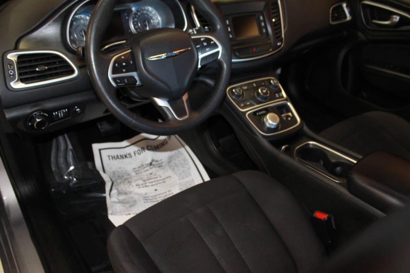 2015 Gray Chrysler 200 Limited (1C3CCCAB4FN) with an 2.4L L4 DOHC 16V engine, 9-Speed Automatic transmission, located at 4301 NW 39th , Oklahoma City, OK, 73112, (405) 949-5600, 35.512135, -97.598671 - NO DRIVERS LICENCE NO-FULL COVERAGE INSURANCE-NO CREDIT CHECK. COME ON OVER TO SUPERSPORTS AND TAKE A LOOK AND TEST DRIVE. PLEASE GIVE US A CALL AT (405) 949-5600. NO LICENSIA DE MANEJAR- NO SEGURO DE COBERTURA TOTAL- NO VERIFICACCION DE CREDITO. POR FAVOR VENGAN A SUPERSPORTS, ECHE UN - Photo#15