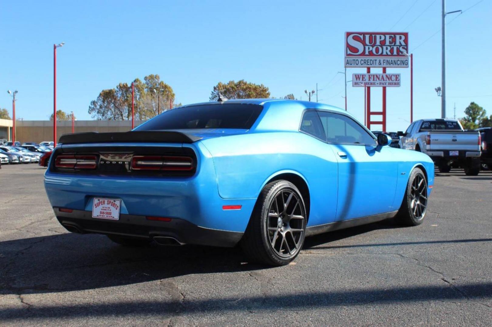 2016 Blue Dodge Challenger R/T Plus (2C3CDZBT4GH) with an 5.7L V8 OHV 16V engine, Manual 6-Speed transmission, located at 4301 NW 39th , Oklahoma City, OK, 73112, (405) 949-5600, 35.512135, -97.598671 - NO DRIVERS LICENCE -NO FULL COVERAGE INSURANCE - NO CREDIT CHECK. COME ON OVER TO SUPERSPORTS, TAKE A LOOK AND TEST DRIVE. PLEASE GIVE US A CALL AT (405) 949-5600. NO LICENCIA DE CONDUCIR - NO SEGURO DE COBERTURA TOTAL - NO VERIFICACION DE CREDITO. VISITENOS EN SUPERSPORTS, MIRE N - Photo#3