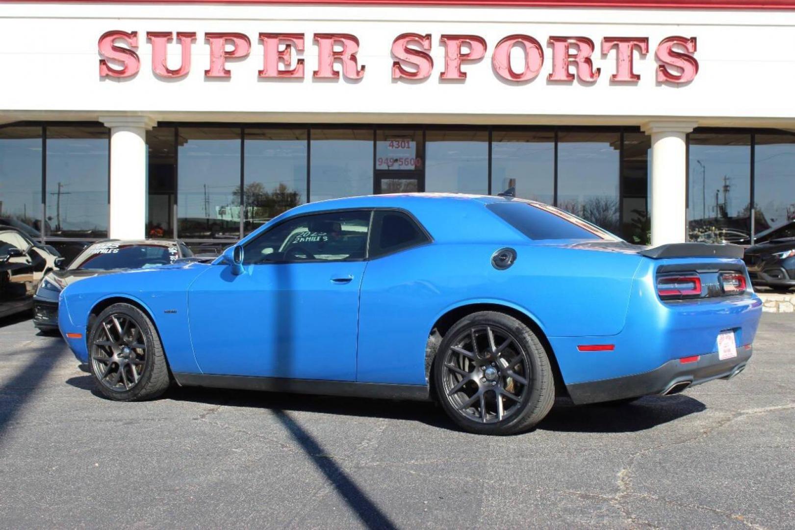 2016 Blue Dodge Challenger R/T Plus (2C3CDZBT4GH) with an 5.7L V8 OHV 16V engine, Manual 6-Speed transmission, located at 4301 NW 39th , Oklahoma City, OK, 73112, (405) 949-5600, 35.512135, -97.598671 - NO DRIVERS LICENCE -NO FULL COVERAGE INSURANCE - NO CREDIT CHECK. COME ON OVER TO SUPERSPORTS, TAKE A LOOK AND TEST DRIVE. PLEASE GIVE US A CALL AT (405) 949-5600. NO LICENCIA DE CONDUCIR - NO SEGURO DE COBERTURA TOTAL - NO VERIFICACION DE CREDITO. VISITENOS EN SUPERSPORTS, MIRE N - Photo#4