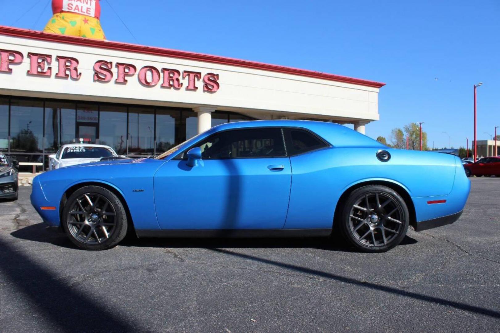2016 Blue Dodge Challenger R/T Plus (2C3CDZBT4GH) with an 5.7L V8 OHV 16V engine, Manual 6-Speed transmission, located at 4301 NW 39th , Oklahoma City, OK, 73112, (405) 949-5600, 35.512135, -97.598671 - NO DRIVERS LICENCE -NO FULL COVERAGE INSURANCE - NO CREDIT CHECK. COME ON OVER TO SUPERSPORTS, TAKE A LOOK AND TEST DRIVE. PLEASE GIVE US A CALL AT (405) 949-5600. NO LICENCIA DE CONDUCIR - NO SEGURO DE COBERTURA TOTAL - NO VERIFICACION DE CREDITO. VISITENOS EN SUPERSPORTS, MIRE N - Photo#5