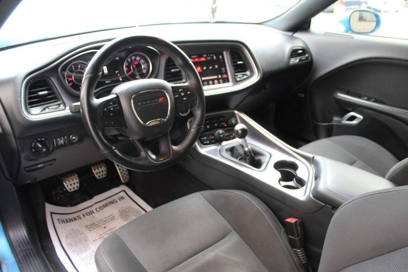 2016 Blue Dodge Challenger R/T Plus (2C3CDZBT4GH) with an 5.7L V8 OHV 16V engine, Manual 6-Speed transmission, located at 4301 NW 39th , Oklahoma City, OK, 73112, (405) 949-5600, 35.512135, -97.598671 - NO DRIVERS LICENCE -NO FULL COVERAGE INSURANCE - NO CREDIT CHECK. COME ON OVER TO SUPERSPORTS, TAKE A LOOK AND TEST DRIVE. PLEASE GIVE US A CALL AT (405) 949-5600. NO LICENCIA DE CONDUCIR - NO SEGURO DE COBERTURA TOTAL - NO VERIFICACION DE CREDITO. VISITENOS EN SUPERSPORTS, MIRE N - Photo#11