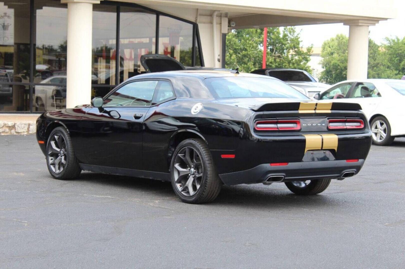 2018 Black Dodge Challenger SXT (2C3CDZAG4JH) with an 3.6L V6 DOHC 24V engine, 8A transmission, located at 4301 NW 39th , Oklahoma City, OK, 73112, (405) 949-5600, 35.512135, -97.598671 - Photo#5