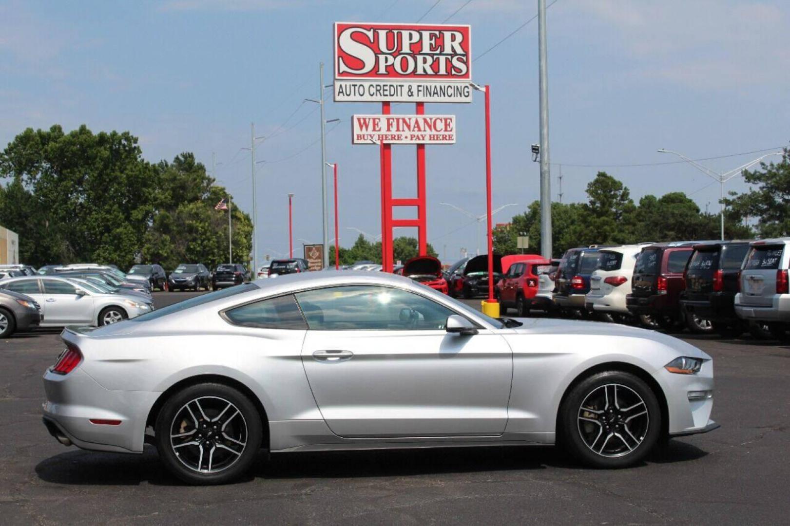 2018 Black Ford Mustang EcoBoost Coupe (1FA6P8TH0J5) with an 2.3L L4 DOHC 16V engine, A transmission, located at 4301 NW 39th , Oklahoma City, OK, 73112, (405) 949-5600, 35.512135, -97.598671 - NO DRIVERS LICENCE NO-FULL COVERAGE INSURANCE-NO CREDIT CHECK. COME ON OVER TO SUPERSPORTS AND TAKE A LOOK AND TEST DRIVE. PLEASE GIVE US A CALL AT (405) 949-5600. NO LICENSIA DE MANEJAR- NO SEGURO DE COBERTURA TOTAL- NO VERIFICACCION DE CREDITO. POR FAVOR VENGAN A SUPERSPORTS, ECHE UN - Photo#33
