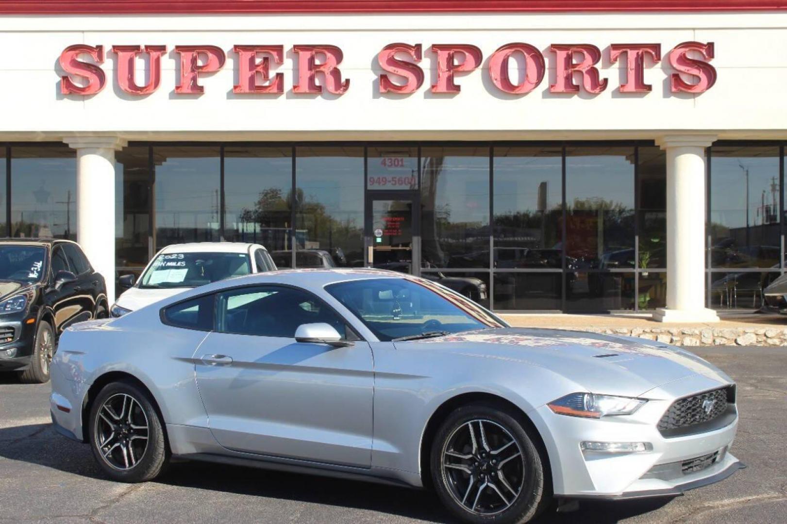 2018 Black Ford Mustang EcoBoost Coupe (1FA6P8TH0J5) with an 2.3L L4 DOHC 16V engine, A transmission, located at 4301 NW 39th , Oklahoma City, OK, 73112, (405) 949-5600, 35.512135, -97.598671 - NO DRIVERS LICENCE NO-FULL COVERAGE INSURANCE-NO CREDIT CHECK. COME ON OVER TO SUPERSPORTS AND TAKE A LOOK AND TEST DRIVE. PLEASE GIVE US A CALL AT (405) 949-5600. NO LICENSIA DE MANEJAR- NO SEGURO DE COBERTURA TOTAL- NO VERIFICACCION DE CREDITO. POR FAVOR VENGAN A SUPERSPORTS, ECHE UN - Photo#0