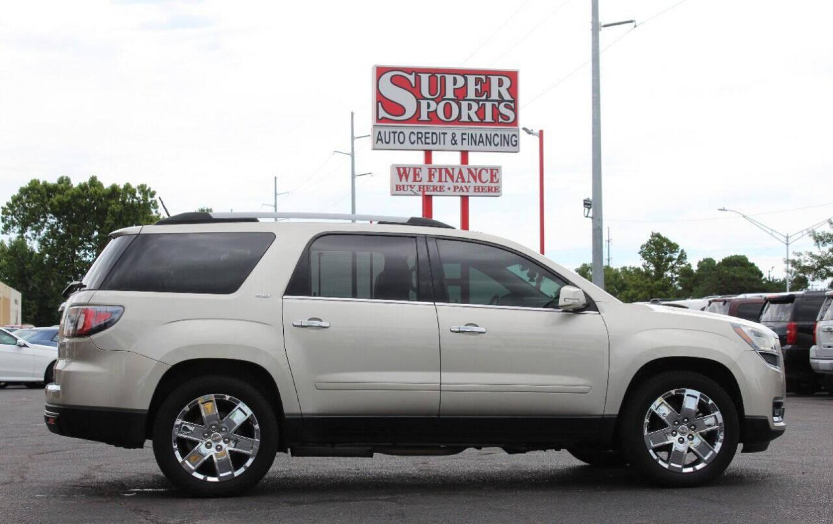 2017 Tan GMC Acadia SLT-2 FWD (1GKKRSKD8HJ) with an 3.6L V6 DOHC 24V engine, 6A transmission, located at 4301 NW 39th , Oklahoma City, OK, 73112, (405) 949-5600, 35.512135, -97.598671 - NO DRIVERS LICENCE NO - FULL COVERAGE INSURANCE - NO CREDIT CHECK. COME ON OVER TO SUPERSPORTS AND TAKE A LOOK AND TEST DRIVE . PLEASE GIVE US A CALL AT (405) 949-5600. NO LICENCIA DE MANEJAR - NO SEGURO DE COBERTURA TOTAL - NO VERIFICACION DE CREDITO. POR FAVOR VENGAN A SUPERSPORTS, EC - Photo#3