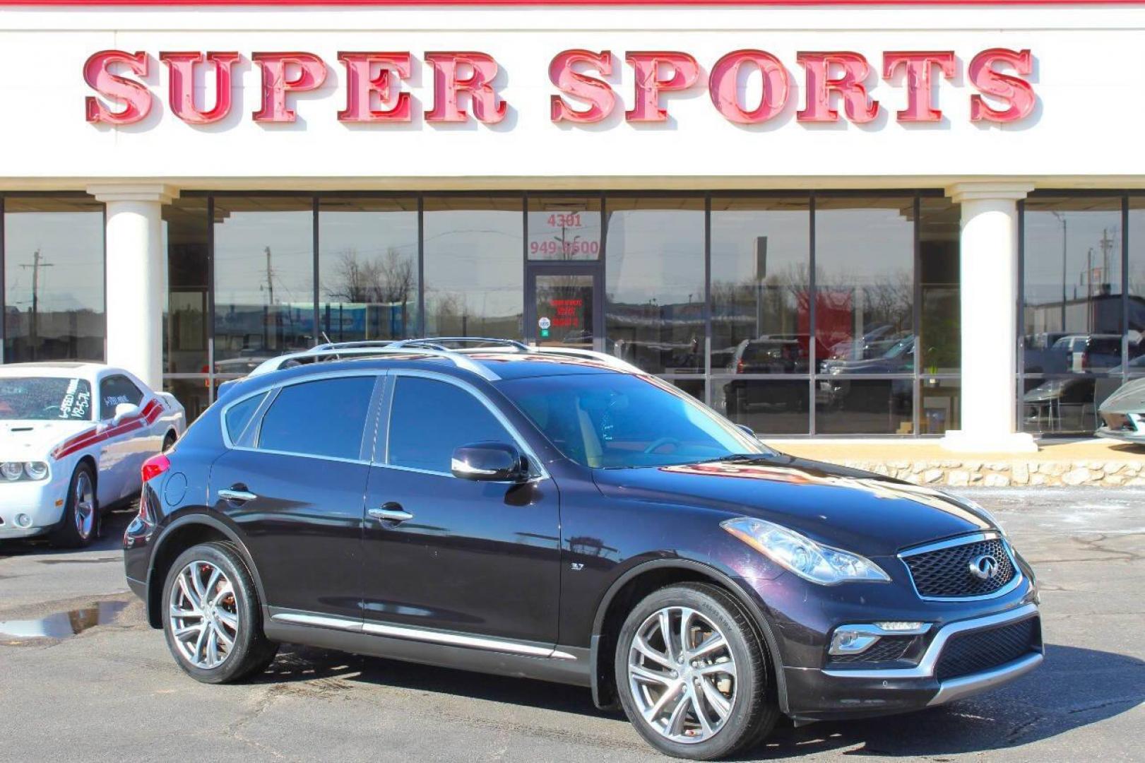 2016 Purple Infiniti QX50 Base AWD (JN1BJ0RR7GM) with an 3.7L V6 DOHC 24V engine, 7A transmission, located at 4301 NW 39th , Oklahoma City, OK, 73112, (405) 949-5600, 35.512135, -97.598671 - NO DRIVERS LICENCE NO-FULL COVERAGE INSURANCE-NO CREDIT CHECK. COME ON OVER TO SUPERSPORTS AND TAKE A LOOK AND TEST DRIVE. PLEASE GIVE US A CALL AT (405) 949-5600 . NO LICENSIA DE MANEJAR- NO SEGURO DE COBERTURA TOTAL- NO VERIFICACCION DE CREDITO. POR FAVOR VENGAN A SUPERSPORTS, ECHE UN - Photo#2