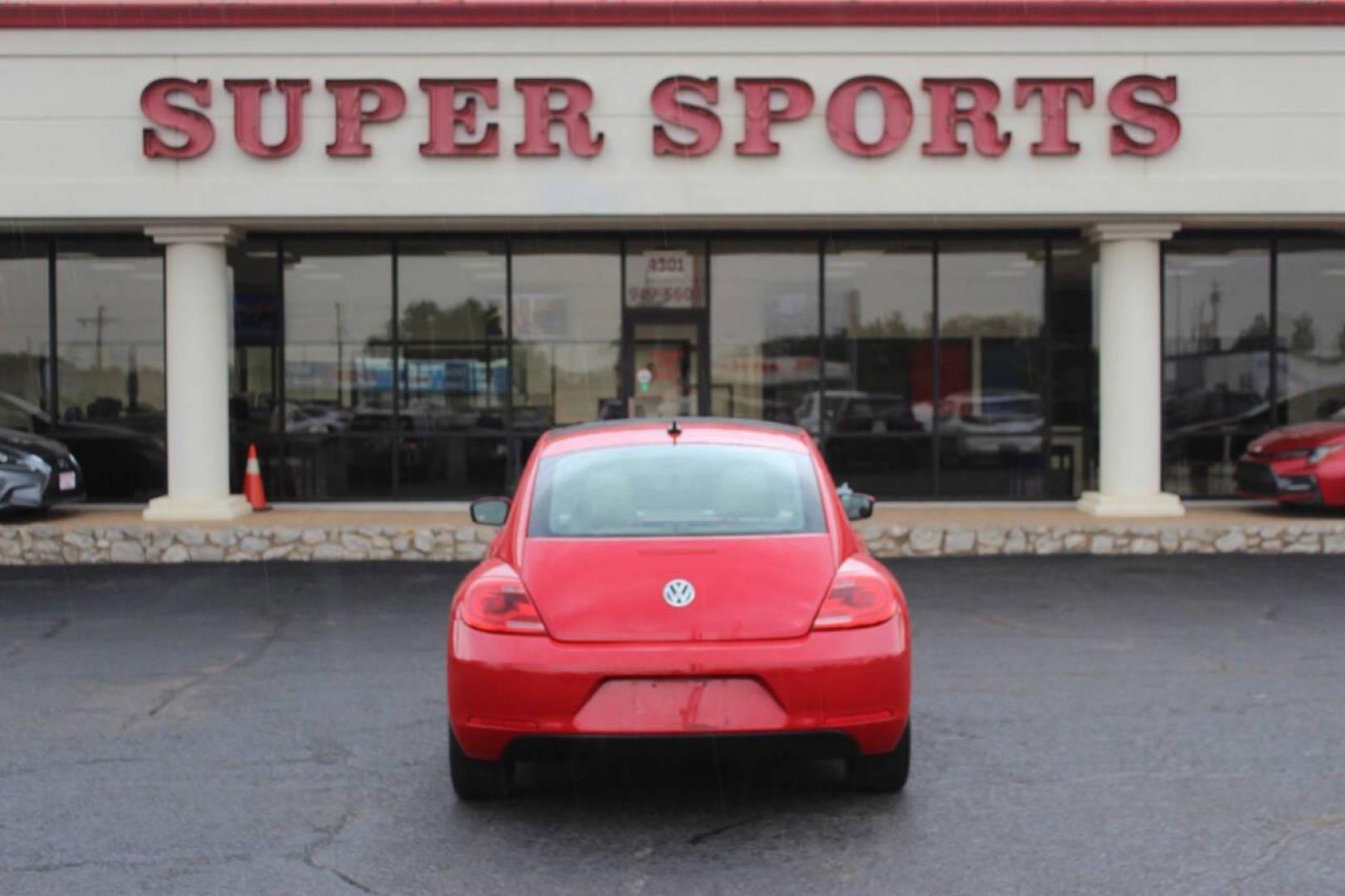 2014 Red Volkswagen Beetle 1.8T (3VWJ07AT9EM) with an 1.8L L4 DOHC 16V engine, Automatic 6-Speed transmission, located at 4301 NW 39th , Oklahoma City, OK, 73112, (405) 949-5600, 35.512135, -97.598671 - Photo#3