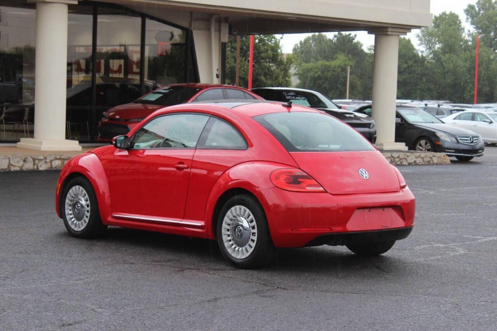 2014 Red Volkswagen Beetle 1.8T (3VWJ07AT9EM) with an 1.8L L4 DOHC 16V engine, Automatic 6-Speed transmission, located at 4301 NW 39th , Oklahoma City, OK, 73112, (405) 949-5600, 35.512135, -97.598671 - Photo#4