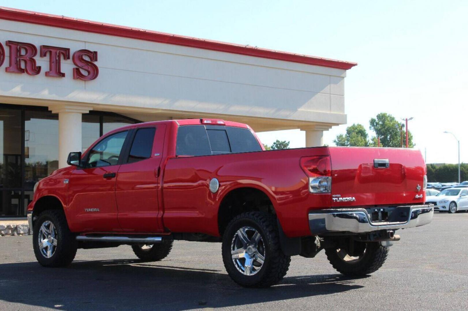 2007 Red Toyota Tundra SR5 Double Cab LB 2WD (5TFCT54177X) with an 4.7L V8 DOHC 32V engine, 5-Speed Automatic Overdrive transmission, located at 4301 NW 39th , Oklahoma City, OK, 73112, (405) 949-5600, 35.512135, -97.598671 - Photo#4