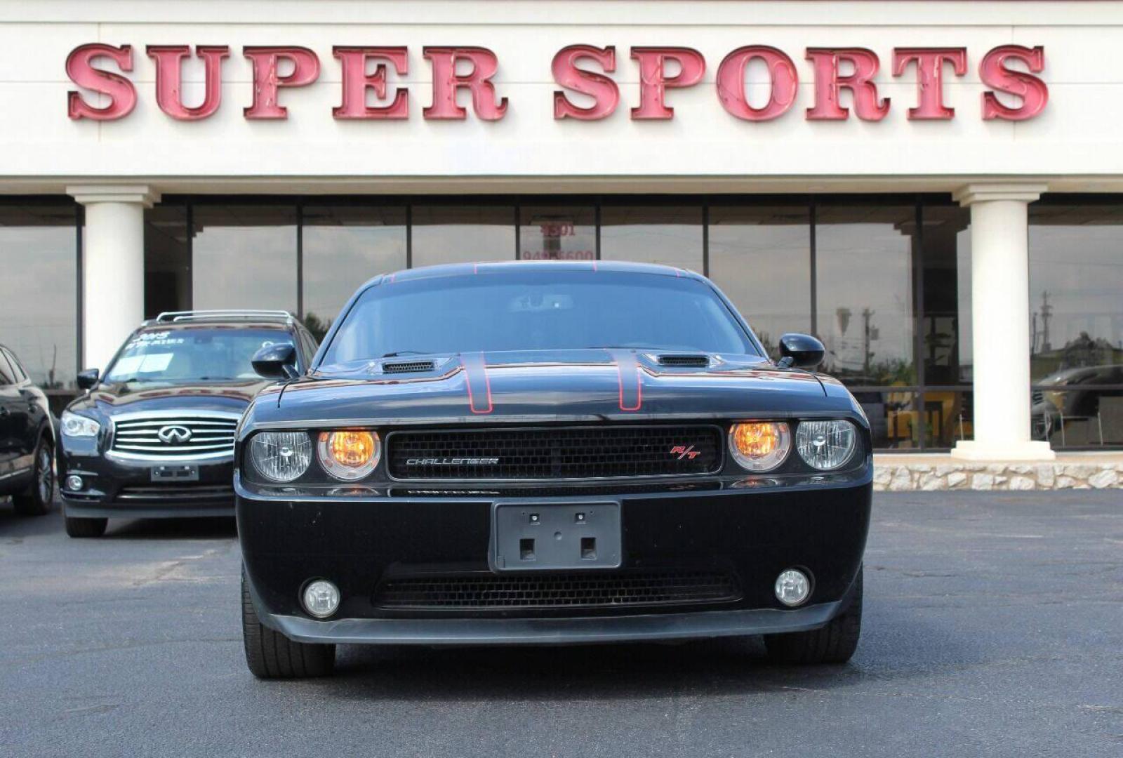 2014 Black Dodge Challenger R/T (2C3CDYBT3EH) with an 5.7L V8 OHV 16V engine, Manual 6-Speed transmission, located at 4301 NW 39th , Oklahoma City, OK, 73112, (405) 949-5600, 35.512135, -97.598671 - Photo#0