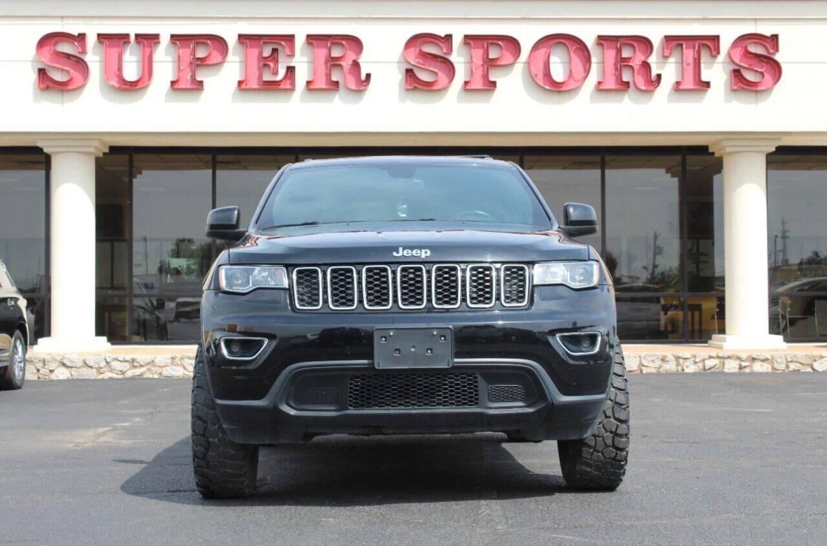 2017 Black Jeep Grand Cherokee Laredo 4WD (1C4RJFAG9HC) with an 3.6L V6 DOHC 24V engine, 8A transmission, located at 4301 NW 39th , Oklahoma City, OK, 73112, (405) 949-5600, 35.512135, -97.598671 - Photo#0