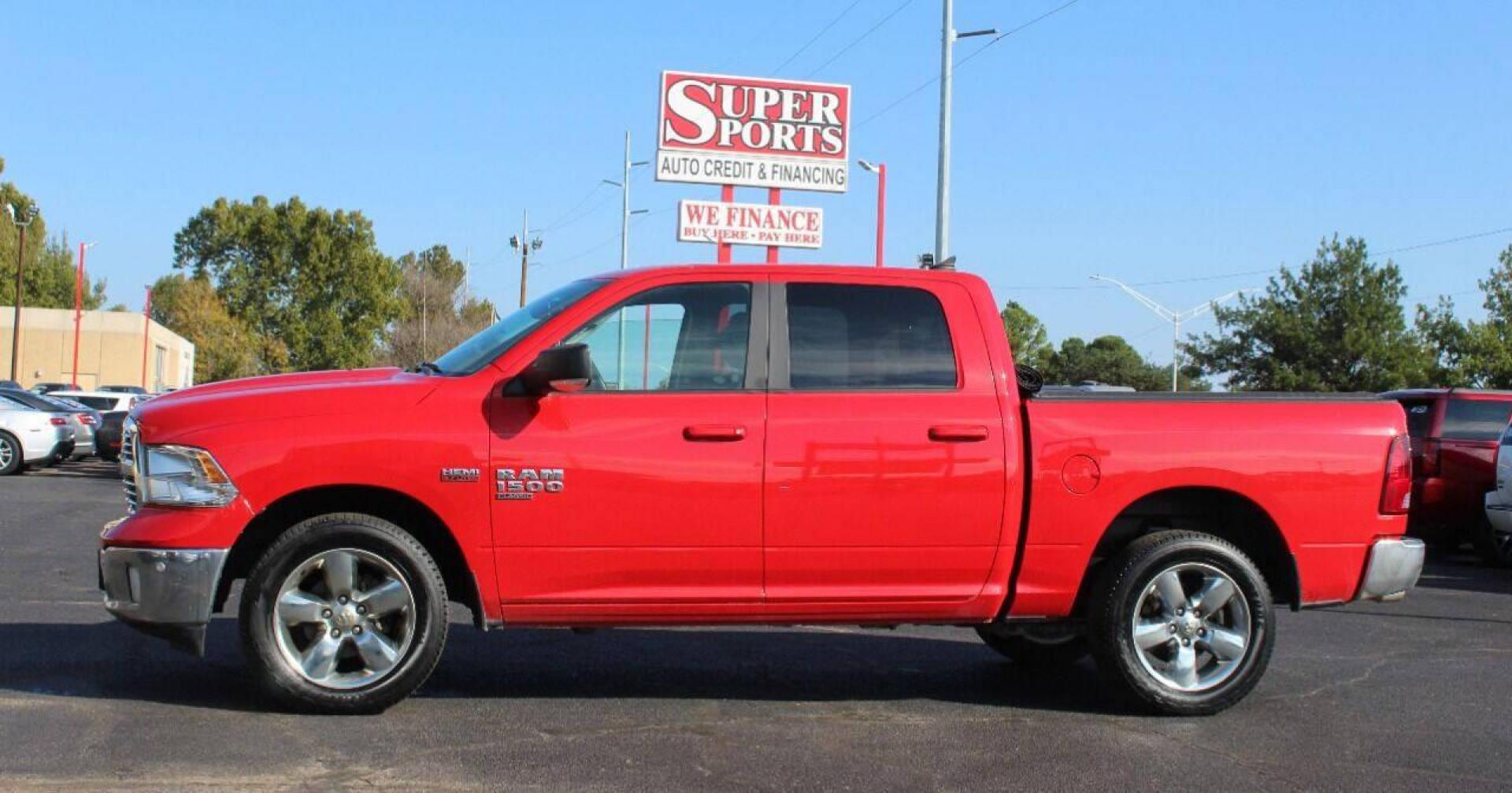 2019 Red RAM 1500 SLT Crew Cab SWB 4WD (1C6RR7LT6KS) with an 5.7L V8 OHV 16V engine, 8A transmission, located at 4301 NW 39th , Oklahoma City, OK, 73112, (405) 949-5600, 35.512135, -97.598671 - NO DRIVERS LICENCE NO-FULL COVERAGE INSURANCE-NO CREDIT CHECK. COME ON OVER TO SUPERSPORTS AND TAKE A LOOK AND TEST DRIVE. PLEASE GIVE US A CALL AT (405) 949-5600. NO LICENSIA DE MANEJAR- NO SEGURO DE COBERTURA TOTAL- NO VERIFICACCION DE CREDITO. POR FAVOR VENGAN A SUPERSPORTS, - Photo#6