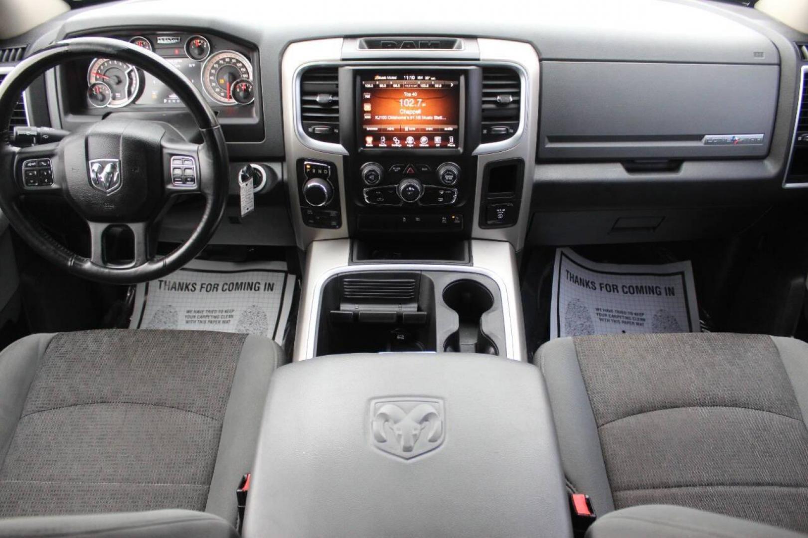 2016 Gray RAM 1500 SLT Crew Cab SWB 4WD (1C6RR7LT6GS) with an 5.7L V8 OHV 16V engine, 6A transmission, located at 4301 NW 39th , Oklahoma City, OK, 73112, (405) 949-5600, 35.512135, -97.598671 - NO DRIVERS LICENCE NO-FULL COVERAGE INSURANCE-NO CREDIT CHECK. COME ON OVER TO SUPERSPORTS AND TAKE A LOOK AND TEST DRIVE. PLEASE GIVE US A CALL AT (405) 949-5600. NO LICENSIA DE MANEJAR- NO SEGURO DE COBERTURA TOTAL- NO VERIFICACCION DE CREDITO. POR FAVOR VENGAN A SUPERSPORTS, ECHE UN VI - Photo#17