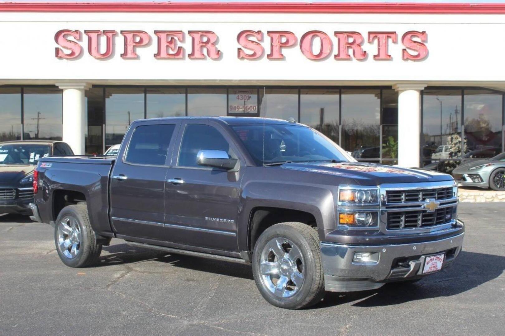 2014 Pewter Chevrolet Silverado 1500 1LZ Crew Cab 4WD (3GCUKSEC5EG) with an 5.3L V8 OHV 16V engine, 6-Speed Automatic transmission, located at 4301 NW 39th , Oklahoma City, OK, 73112, (405) 949-5600, 35.512135, -97.598671 - Photo#0