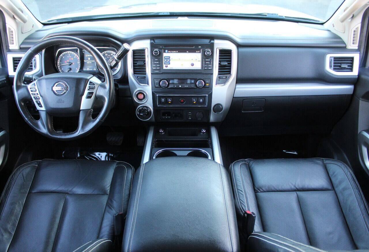 2017 Gray Nissan Titan XD SL 4WD Diesel (1N6BA1F45HN) with an 5.0L V8 Turbocharger 5.0L V8 engine, Automatic 6-Speed transmission, located at 4301 NW 39th , Oklahoma City, OK, 73112, (405) 949-5600, 35.512135, -97.598671 - Hablamos espanol. SPEND SMART --- BUY FROM SUPER SPORTS. ALL PRICES, DOWN PAYMENTS, PAYMENTS, AND FINANCE TERMS ARE NEGOTIABLE AT THE TIME OF APPROVAL. WE WILL WORK WITH YOU TO FIT YOUR BUDGET. WE WILL EVEN LOWER AND ADJUST THE NUMBERS TO HELP MAKE THE VE HICLE MORE AFFORDABLE FOR YOU.- Photo#17