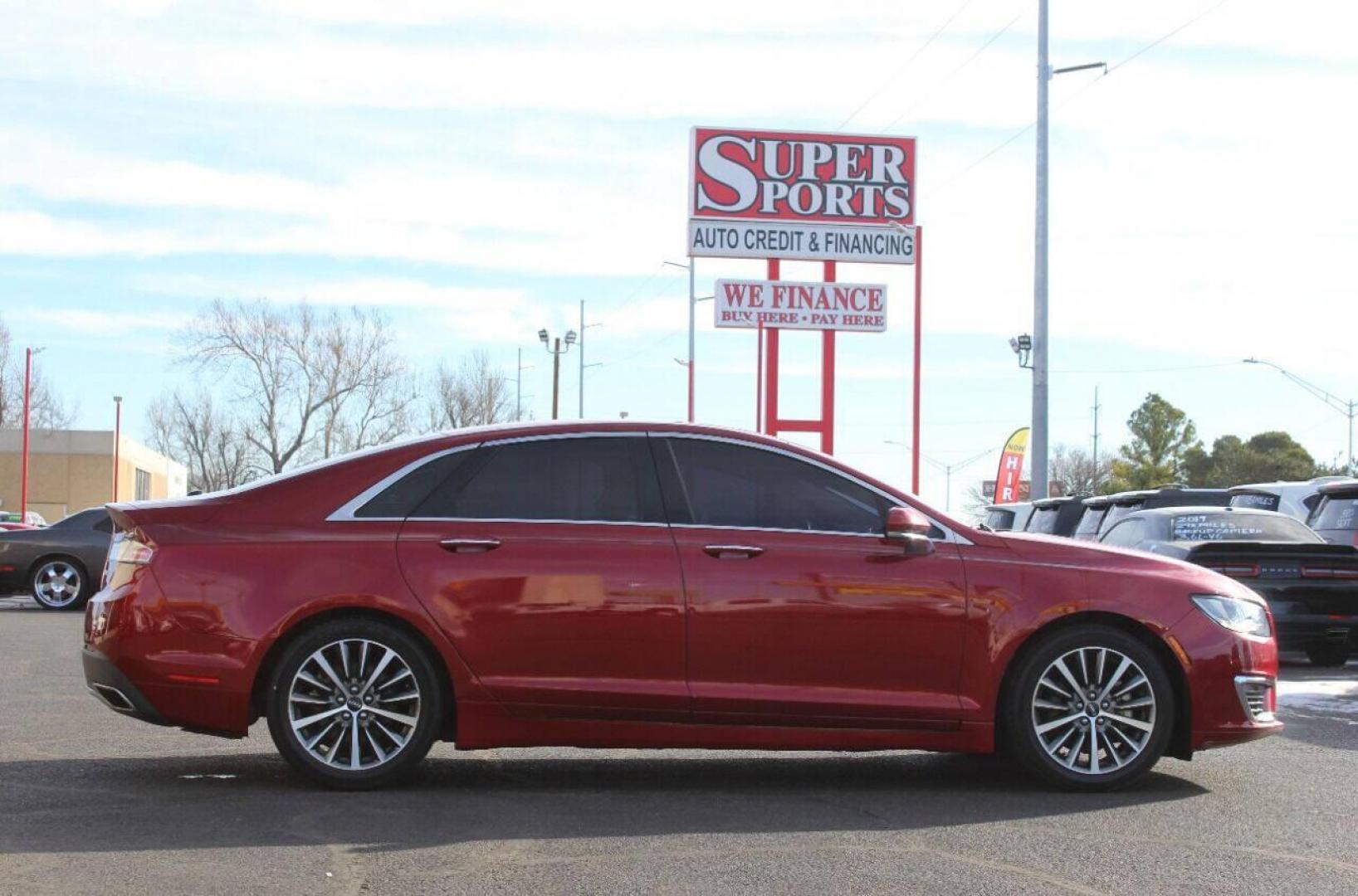 2017 Red Lincoln MKZ Premier FWD (3LN6L5A98HR) with an 2.0L L4 DOHC 16V engine, 6A transmission, located at 4301 NW 39th , Oklahoma City, OK, 73112, (405) 949-5600, 35.512135, -97.598671 - Photo#3