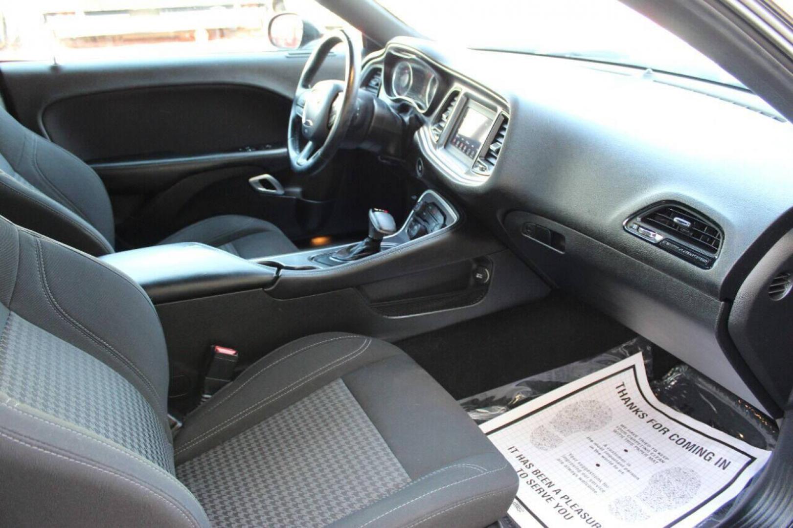 2020 Black Dodge Challenger SXT (2C3CDZAGXLH) with an 3.6L V6 DOHC 24V engine, 8A transmission, located at 4301 NW 39th , Oklahoma City, OK, 73112, (405) 949-5600, 35.512135, -97.598671 - Photo#7
