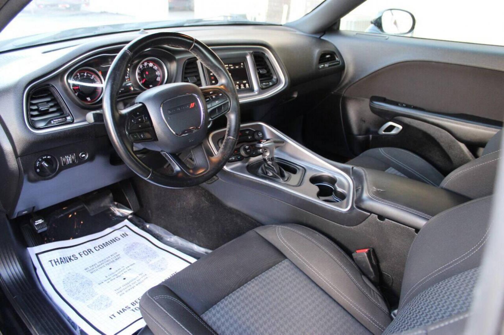 2020 Black Dodge Challenger SXT (2C3CDZAGXLH) with an 3.6L V6 DOHC 24V engine, 8A transmission, located at 4301 NW 39th , Oklahoma City, OK, 73112, (405) 949-5600, 35.512135, -97.598671 - Photo#11