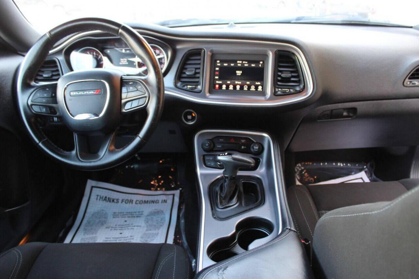 2020 Black Dodge Challenger SXT (2C3CDZAGXLH) with an 3.6L V6 DOHC 24V engine, 8A transmission, located at 4301 NW 39th , Oklahoma City, OK, 73112, (405) 949-5600, 35.512135, -97.598671 - Photo#13