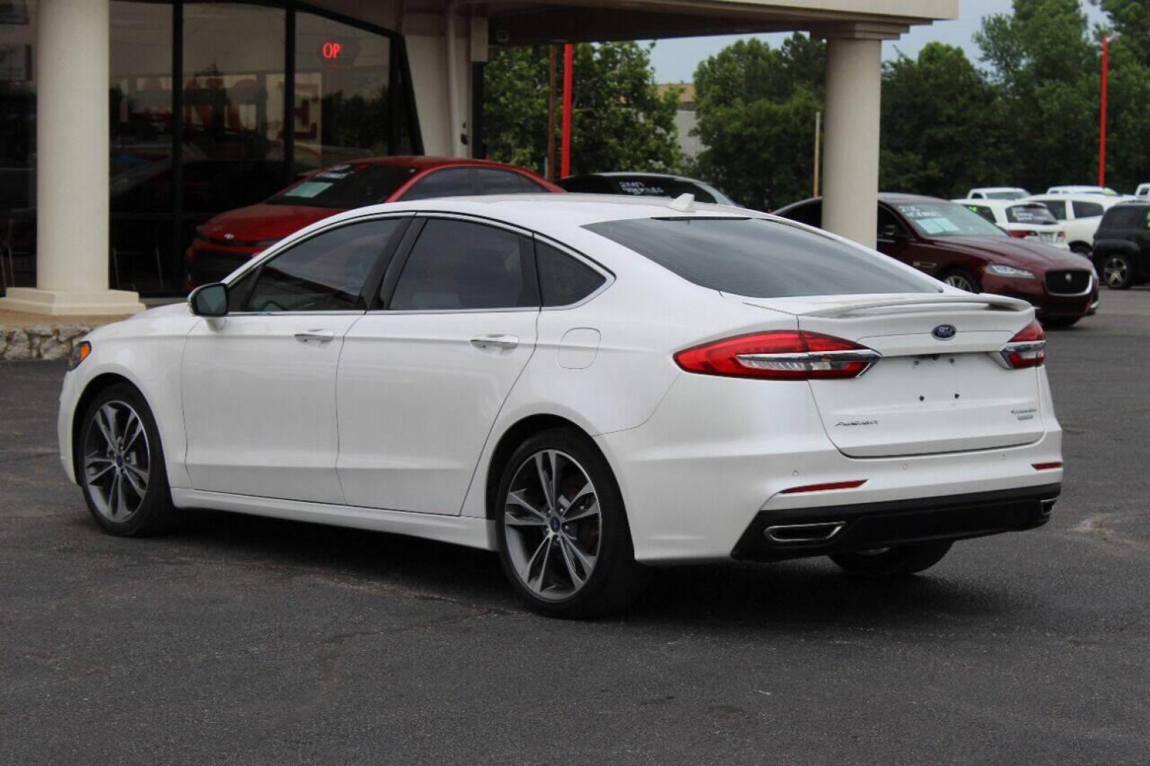 2020 White Ford Fusion Titanium (3FA6P0K93LR) with an 2.0L L4 DOHC 16V engine, 6A transmission, located at 4301 NW 39th , Oklahoma City, OK, 73112, (405) 949-5600, 35.512135, -97.598671 - Photo#5