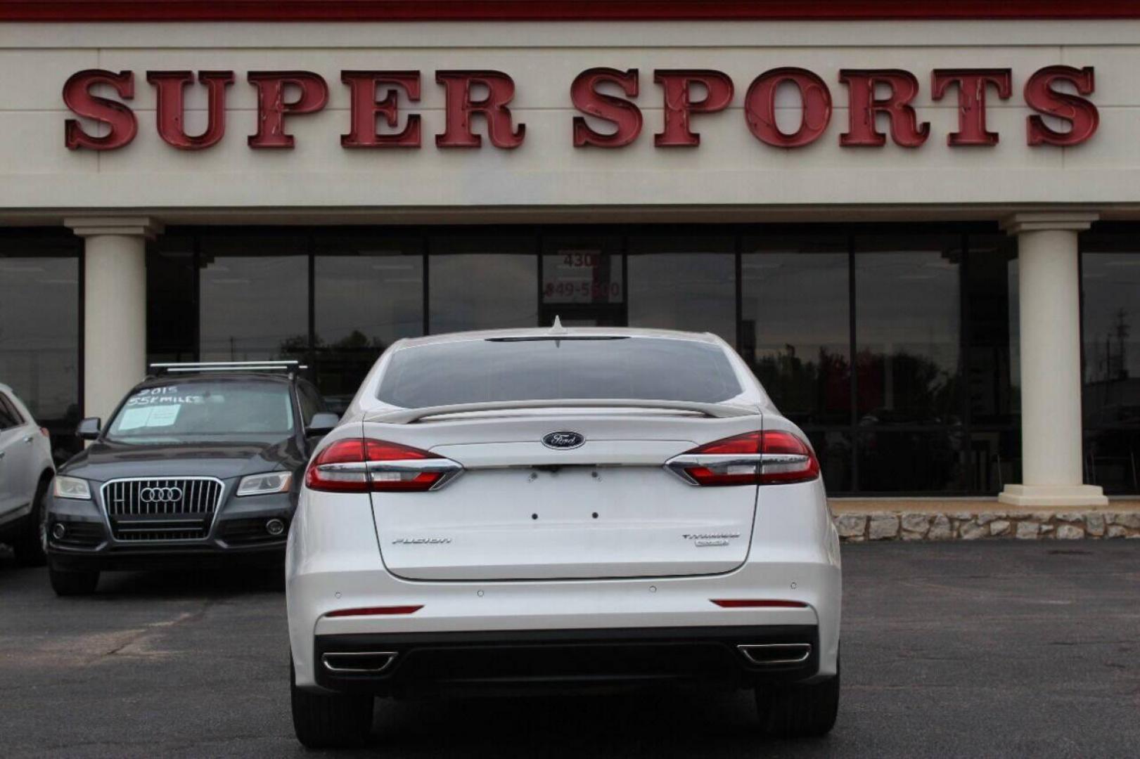 2020 White Ford Fusion Titanium (3FA6P0K93LR) with an 2.0L L4 DOHC 16V engine, 6A transmission, located at 4301 NW 39th , Oklahoma City, OK, 73112, (405) 949-5600, 35.512135, -97.598671 - Photo#4