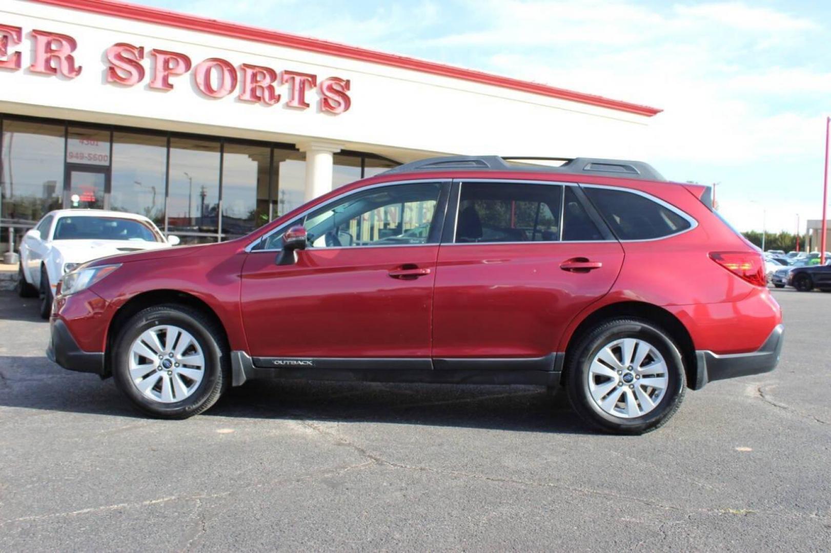 2019 Red Subaru Outback 2.5i Premium (4S4BSAHC1K3) with an 2.5L H4 DOHC 16V engine, CVT transmission, located at 4301 NW 39th , Oklahoma City, OK, 73112, (405) 949-5600, 35.512135, -97.598671 - Photo#4