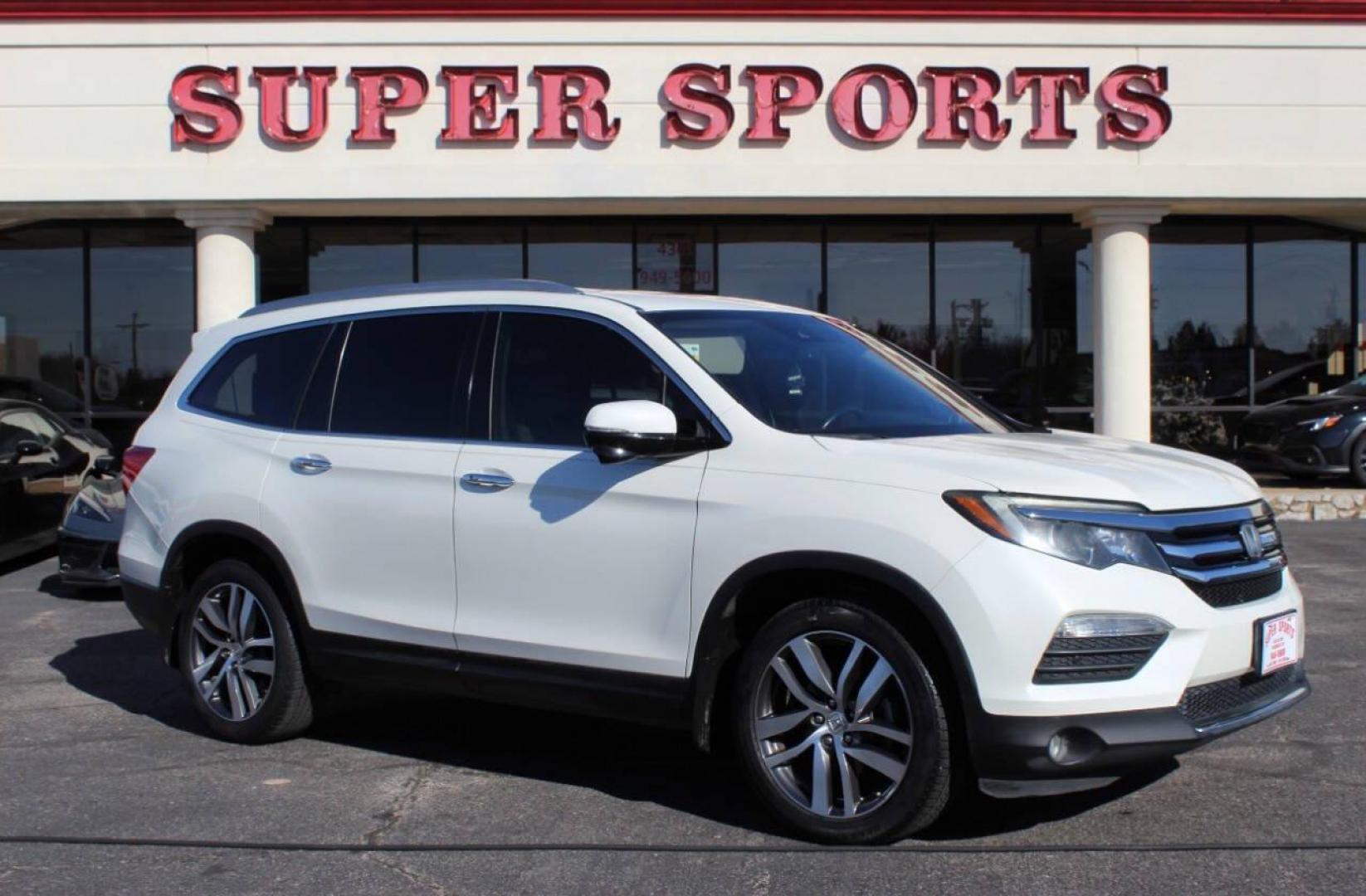 2017 White Honda Pilot Touring 2WD (5FNYF5H96HB) with an 3.5L V6 SOHC 24V engine, 9A transmission, located at 4301 NW 39th , Oklahoma City, OK, 73112, (405) 949-5600, 35.512135, -97.598671 - NO DRIVERS LICENCE NO-FULL COVERAGE INSURANCE-NO CREDIT CHECK. COME ON OVER TO SUPERSPORTS AND TAKE A LOOK AND TEST DRIVE PLEASE GIVE US A CALL AT (405) 949-5600. NO LICENSIA DE MANEJAR- NO SEGURO DE COBERTURA TOTAL- NO VERIFICACCION DE CREDITO. POR FAVOR VENGAN A SUPERSPORTS, ECHE UN VI - Photo#0