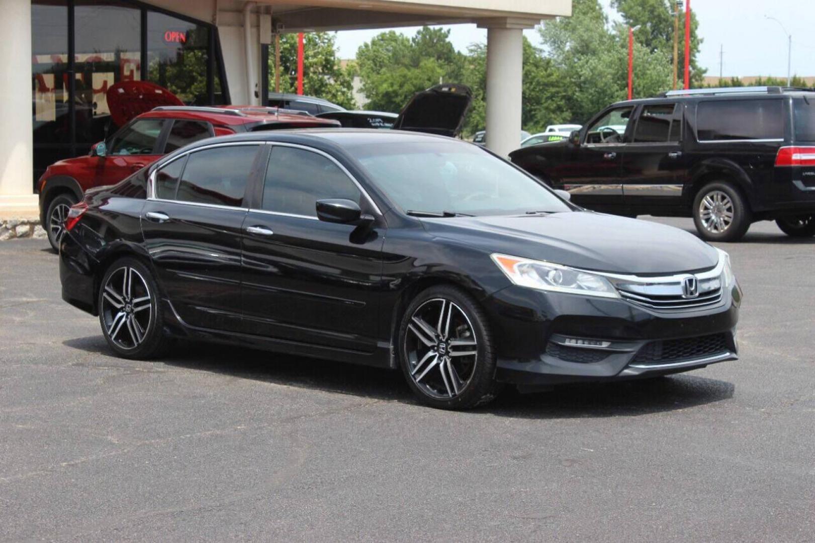 2016 Black Honda Accord Sport Sedan CVT (1HGCR2F51GA) with an 2.4L L4 DOHC 16V engine, CVT transmission, located at 4301 NW 39th , Oklahoma City, OK, 73112, (405) 949-5600, 35.512135, -97.598671 - NO DRIVERS LICENCE NO-FULL COVERAGE INSURANCE-NO CREDIT CHECK. COME ON OVER TO SUPERSPORTS AND TAKE A LOOK AND TEST DRIVE. PLEASE GIVE US A CALL AT (405) 949-5600. NO LICENSIA DE MANEJAR- NO SEGURO DE COBERTURA TOTAL- NO VERIFICACCION DE CREDITO. POR FAVOR VENGAN A SUPERSPORTS, ECHE UN - Photo#0
