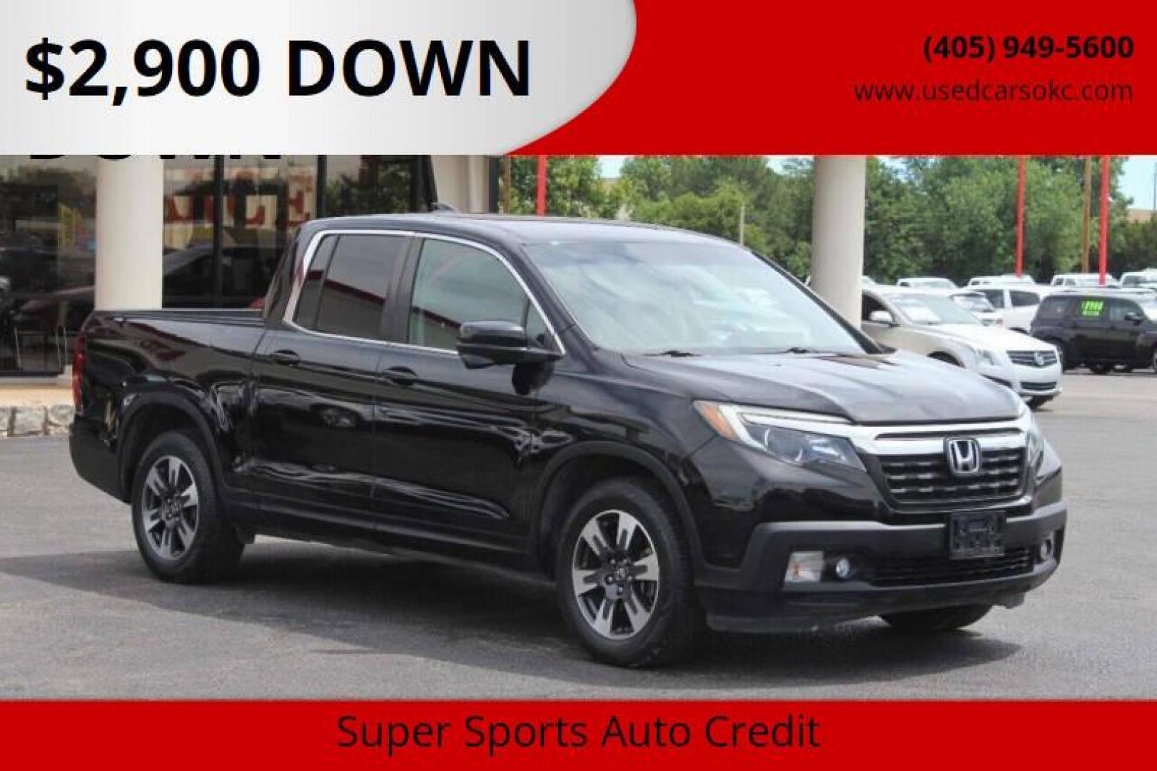 2017 Black Honda Ridgeline RTL-T (5FPYK2F61HB) with an 3.5L V6 SOHC 24V engine, 6A transmission, located at 4301 NW 39th , Oklahoma City, OK, 73112, (405) 949-5600, 35.512135, -97.598671 - NO DRIVERS LICENCE -NO FULL COVERAGE INSURANCE - NO CREDIT CHECK. COME ON OVER TO SUPERSPORTS, TAKE A LOOK AND TEST DRIVE. PLEASE GIVE US A CALL AT (405) 949-5600. NO LICENCIA DE CONDUCIR - NO SEGURO DE COBERTURA TOTAL - NO VERIFICACION DE CREDITO. VISITENOS EN SUPERSPORTS, MIRE NUESTRO - Photo#0